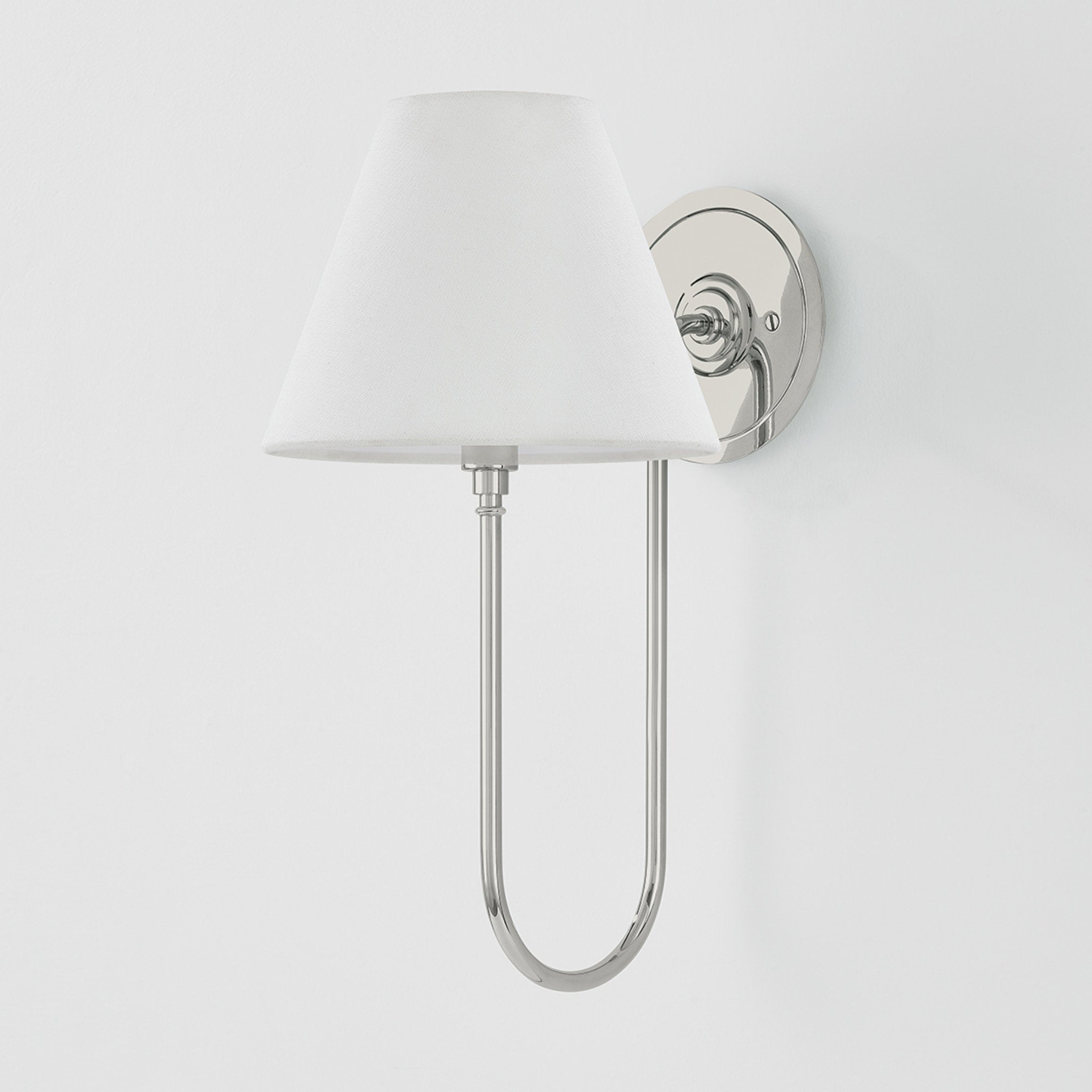 Hawthorne 1-Light Wall Sconce in Polished Nickel by Mark D. Sikes 7.75W x 15H