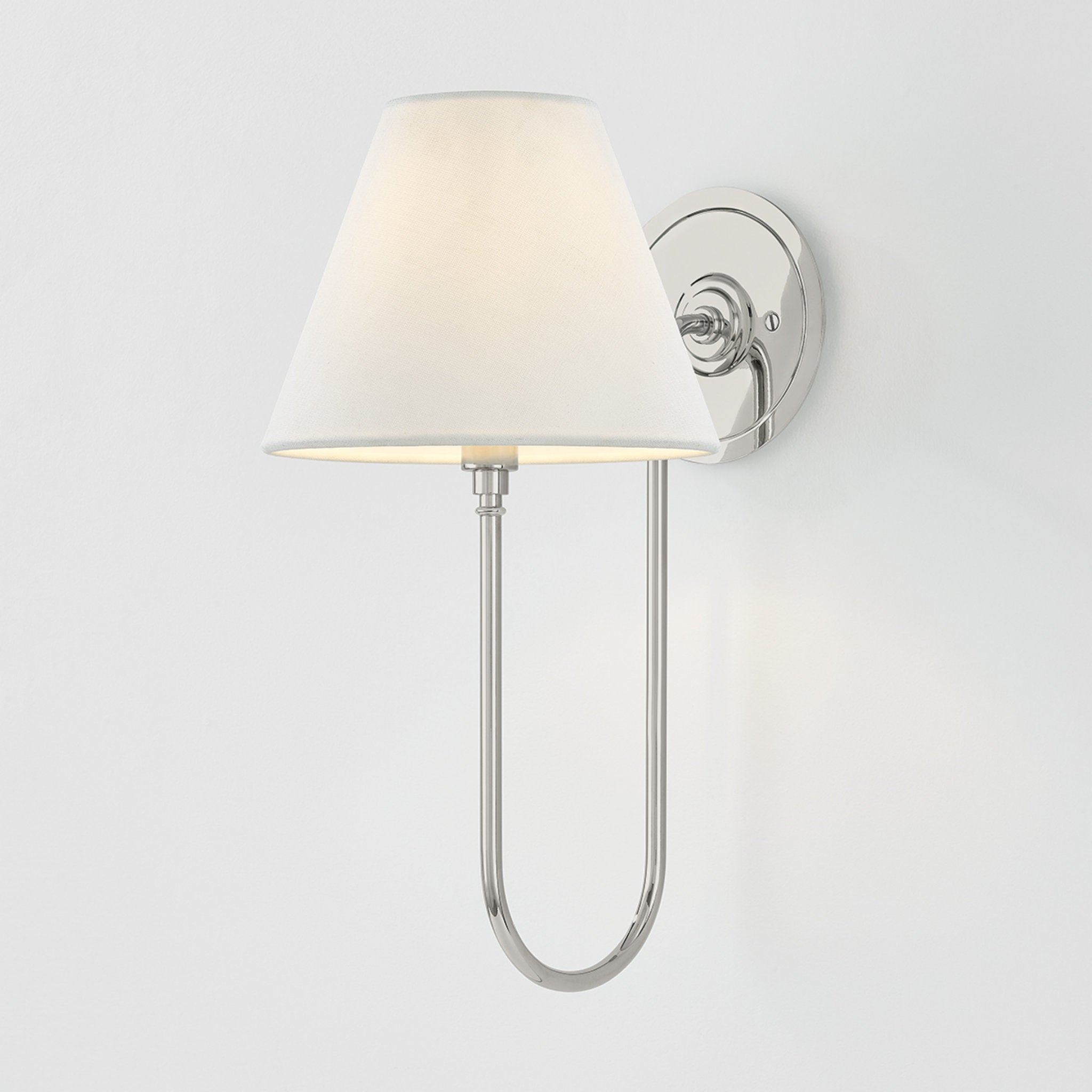Hawthorne 1-Light Wall Sconce in Polished Nickel by Mark D. Sikes 7.75W x 15H