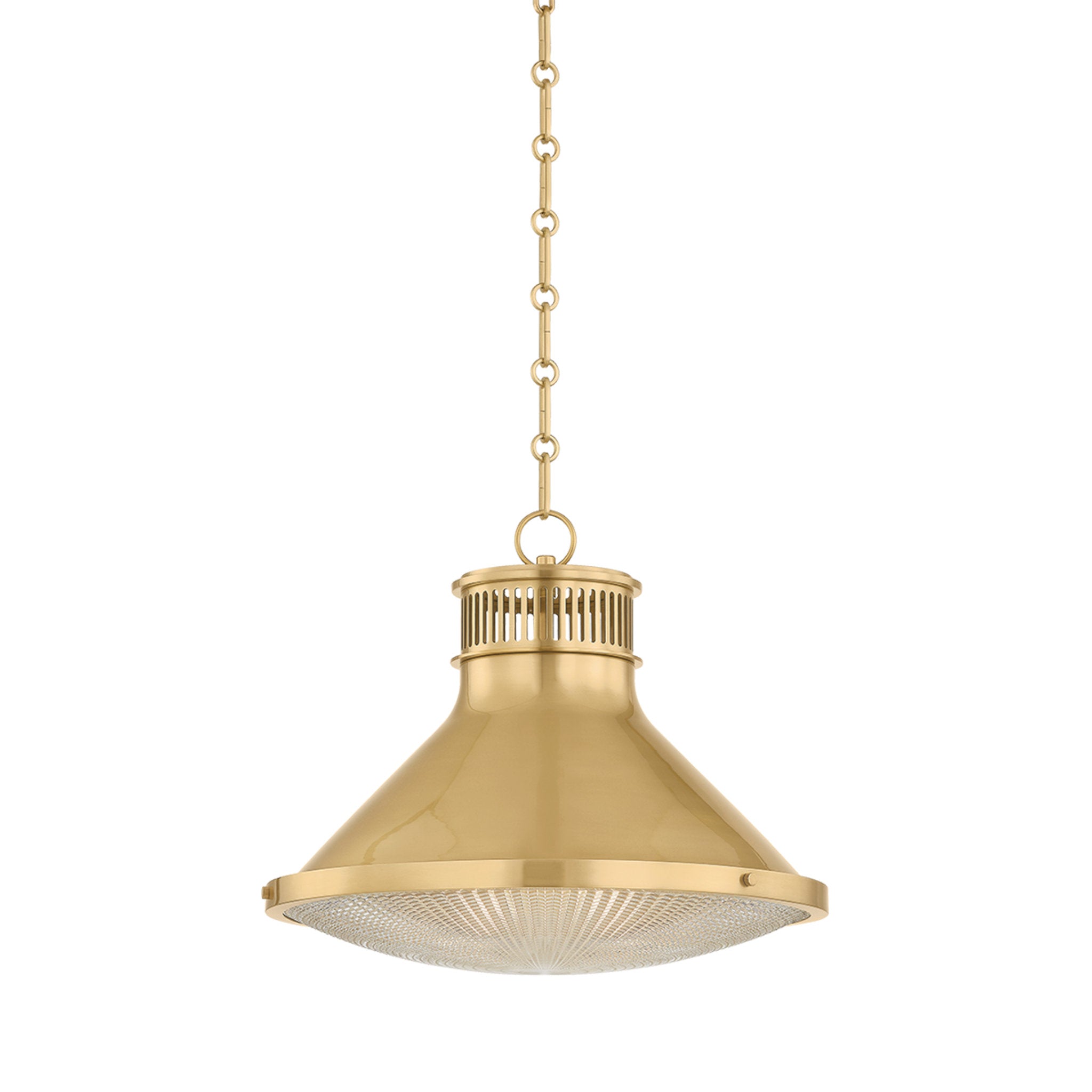 Highclere 1-Light Pendant in Aged Brass by Mark D. Sikes 17.75W x 14.5H (MDS2405-AGB)