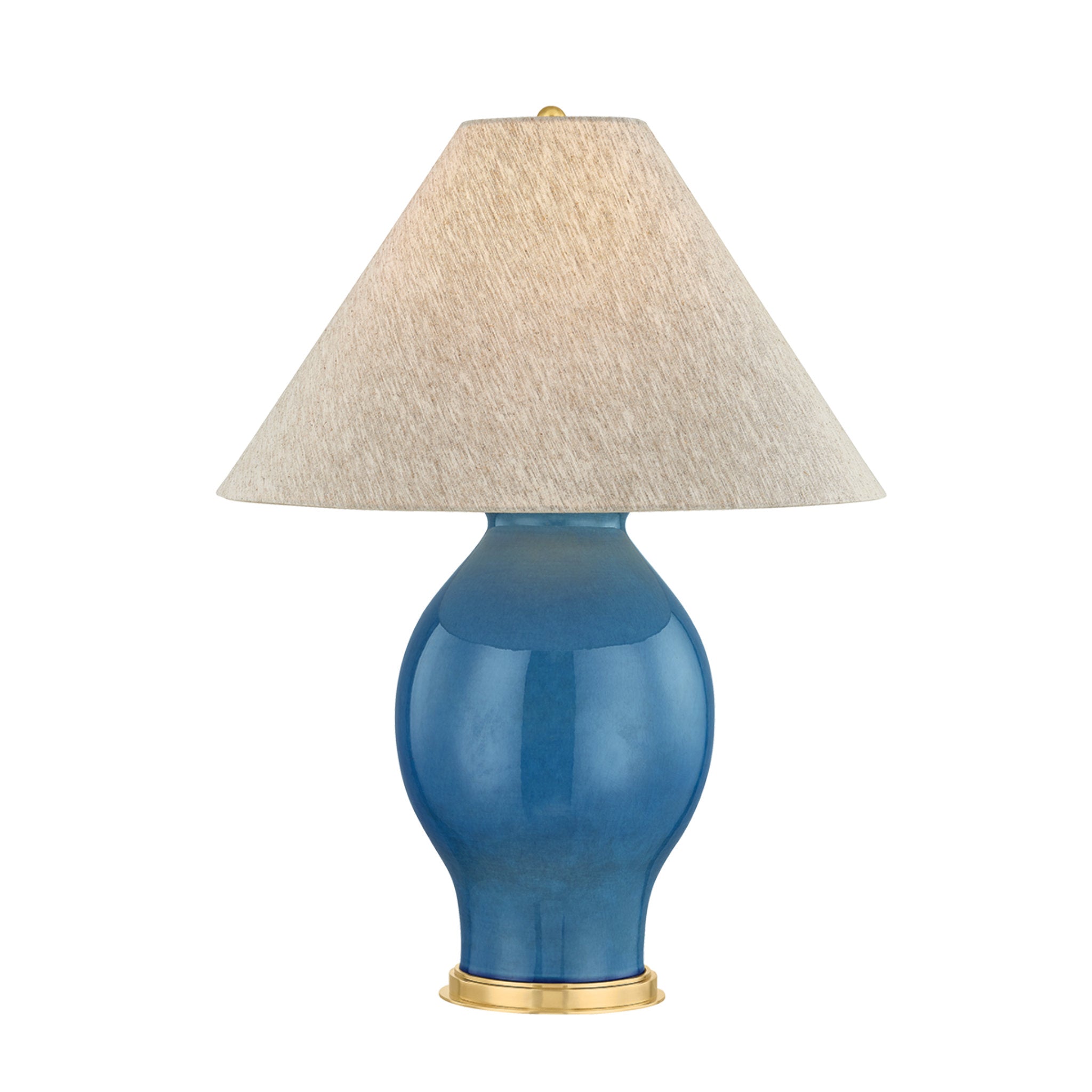 Westhorpe 1-Light Table Lamp in Aged Brass by Mark D. Sikes 21.5W x 28