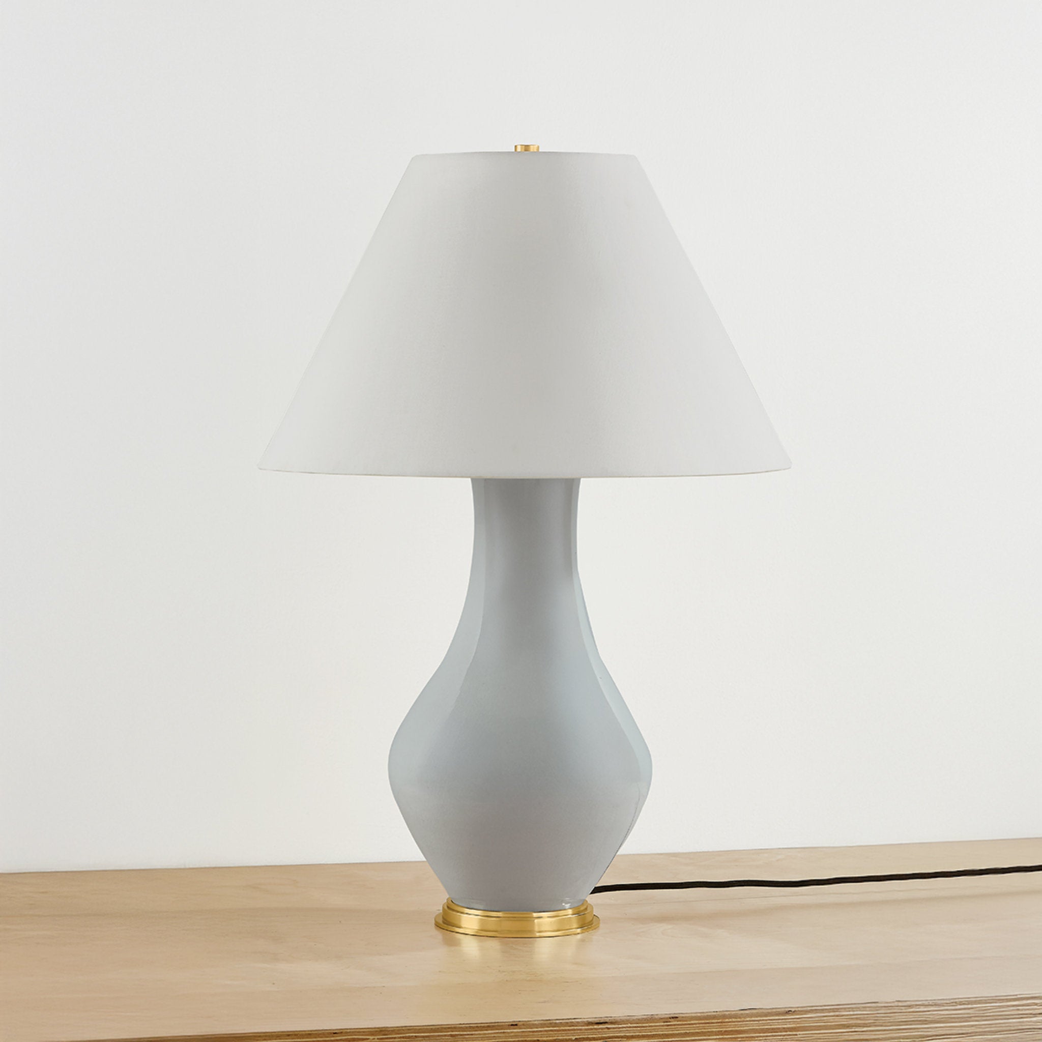 Hanslope 1-Light Table Lamp in Aged Brass by Mark D. Sikes 21.5W x 31.75H