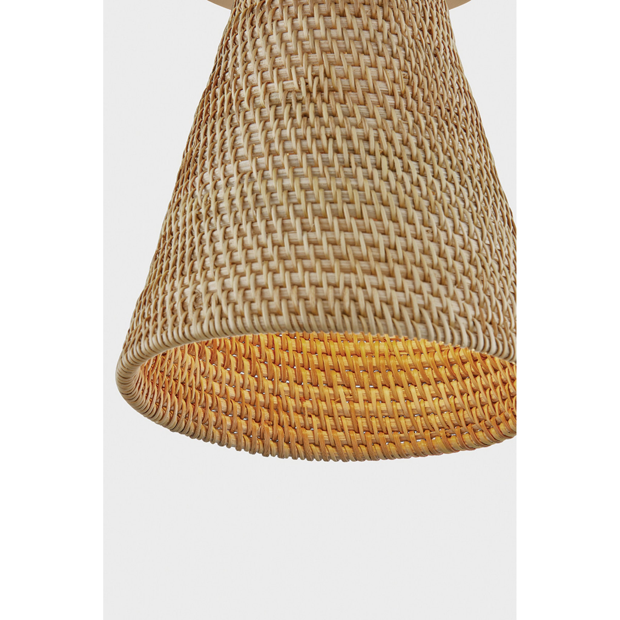 Menifee 1-Light Flush Mount in Patina Brass 6W x 7H