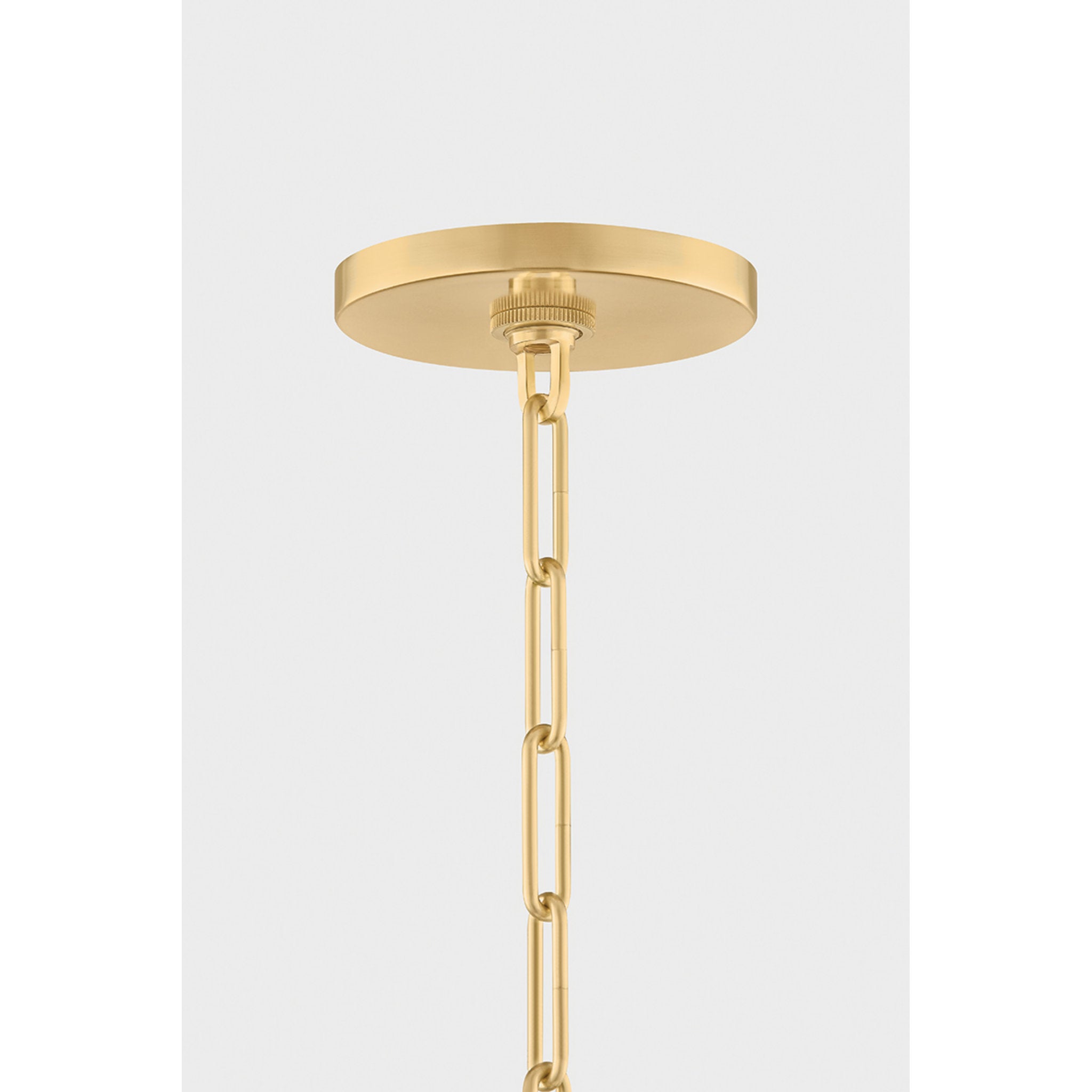 Merida 1-Light Pendant in Aged Brass 22W x 16.5H