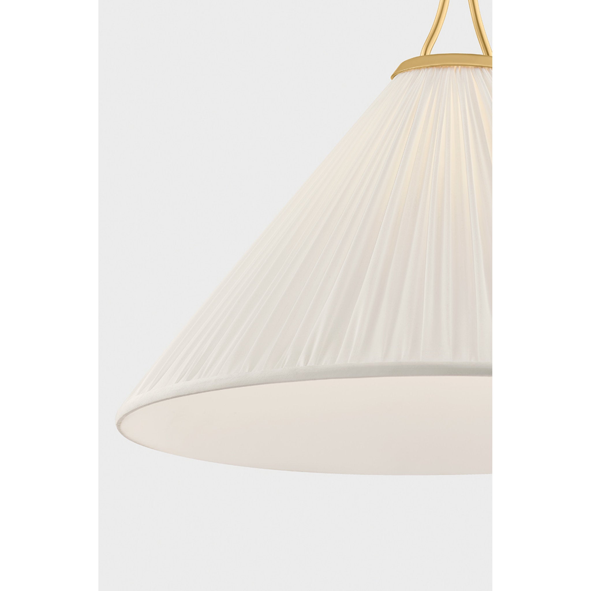Merida 1-Light Pendant in Aged Brass 22W x 16.5H