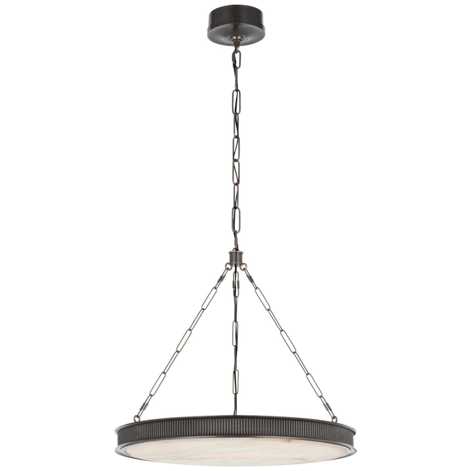Marie Flanigan Matthew 24" Chandelier in Bronze with Alabaster Ceiling Light W24"