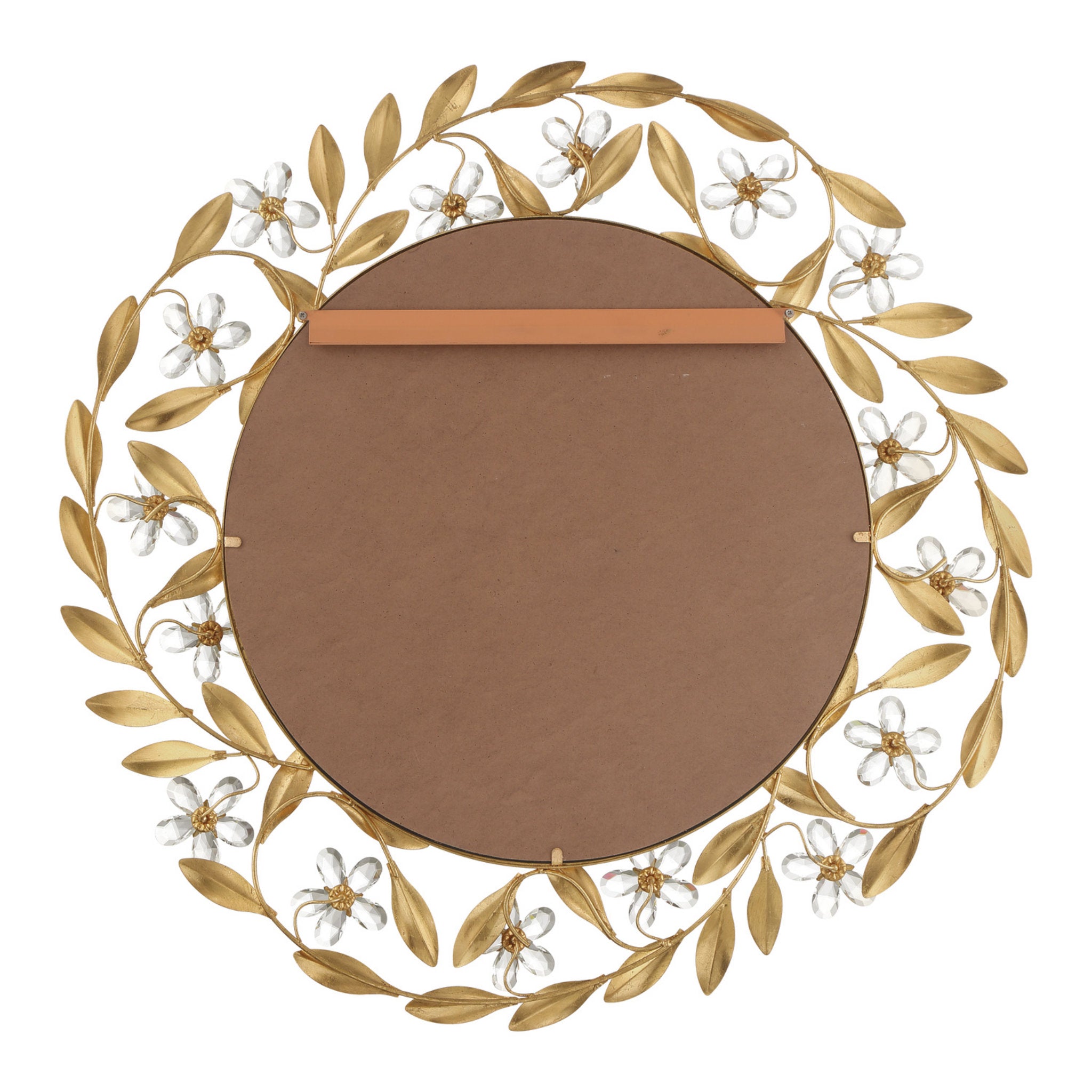 Marselle 30'' Antique Gold Mirror Gold 30"W x 30"H x 2.5"D