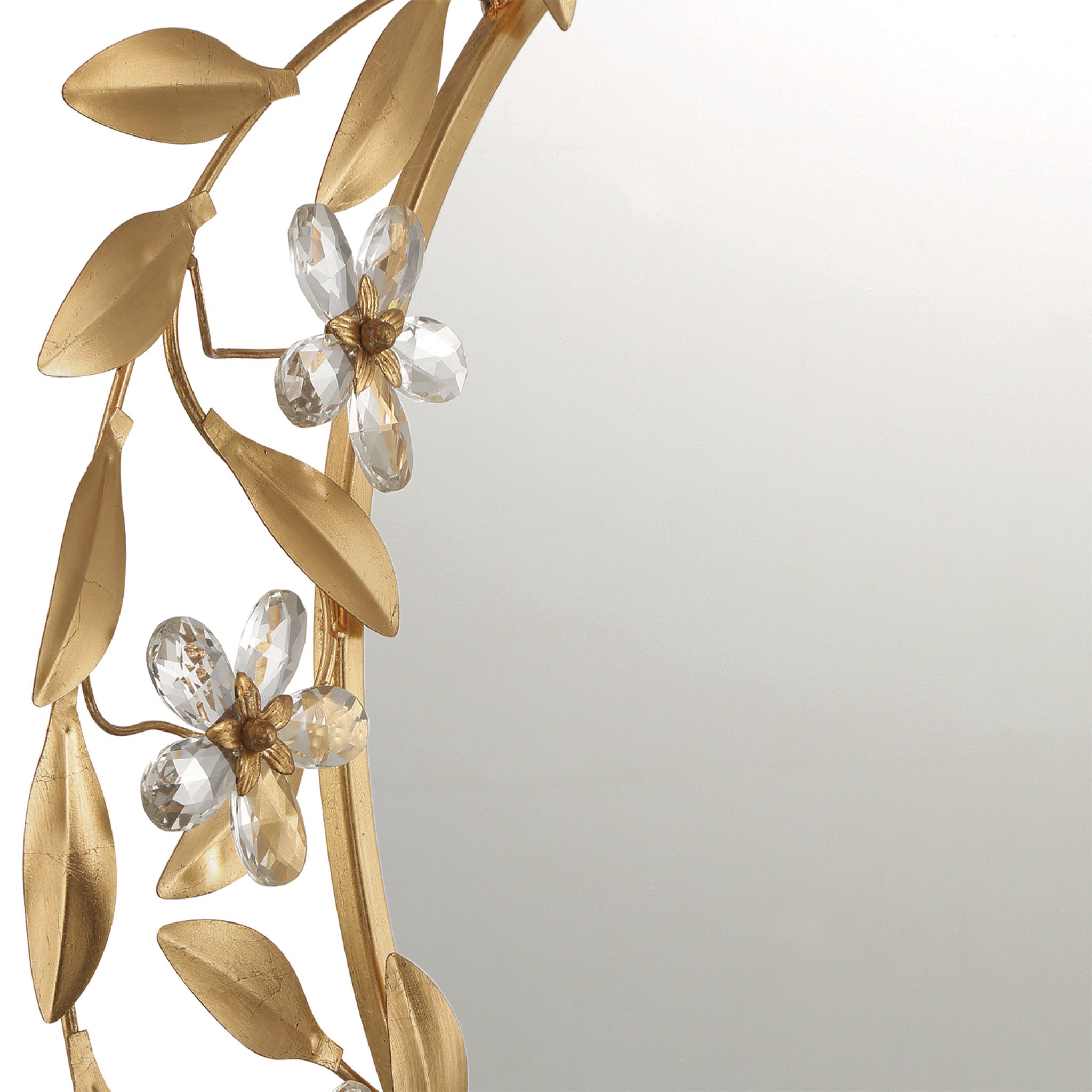 Marselle 30'' Antique Gold Mirror Gold 30"W x 30"H x 2.5"D