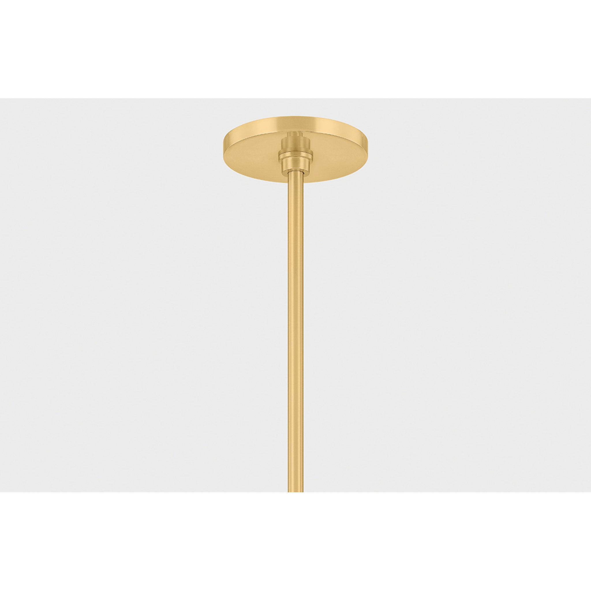 Natasha 3-Light Chandelier in Aged Brass 36W x 14.25H