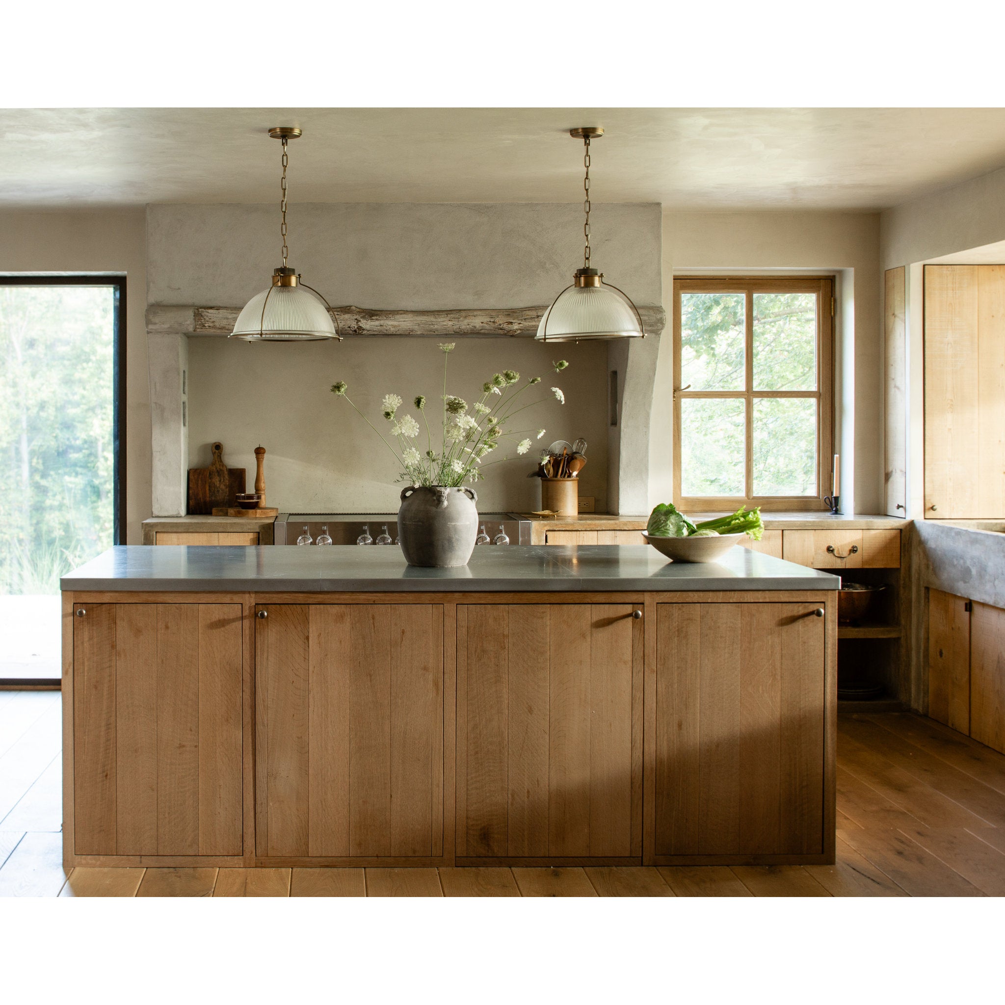 Glint 1-Light Pendant in Patina Brass by Lauren Liess 16.75W x 11.5H