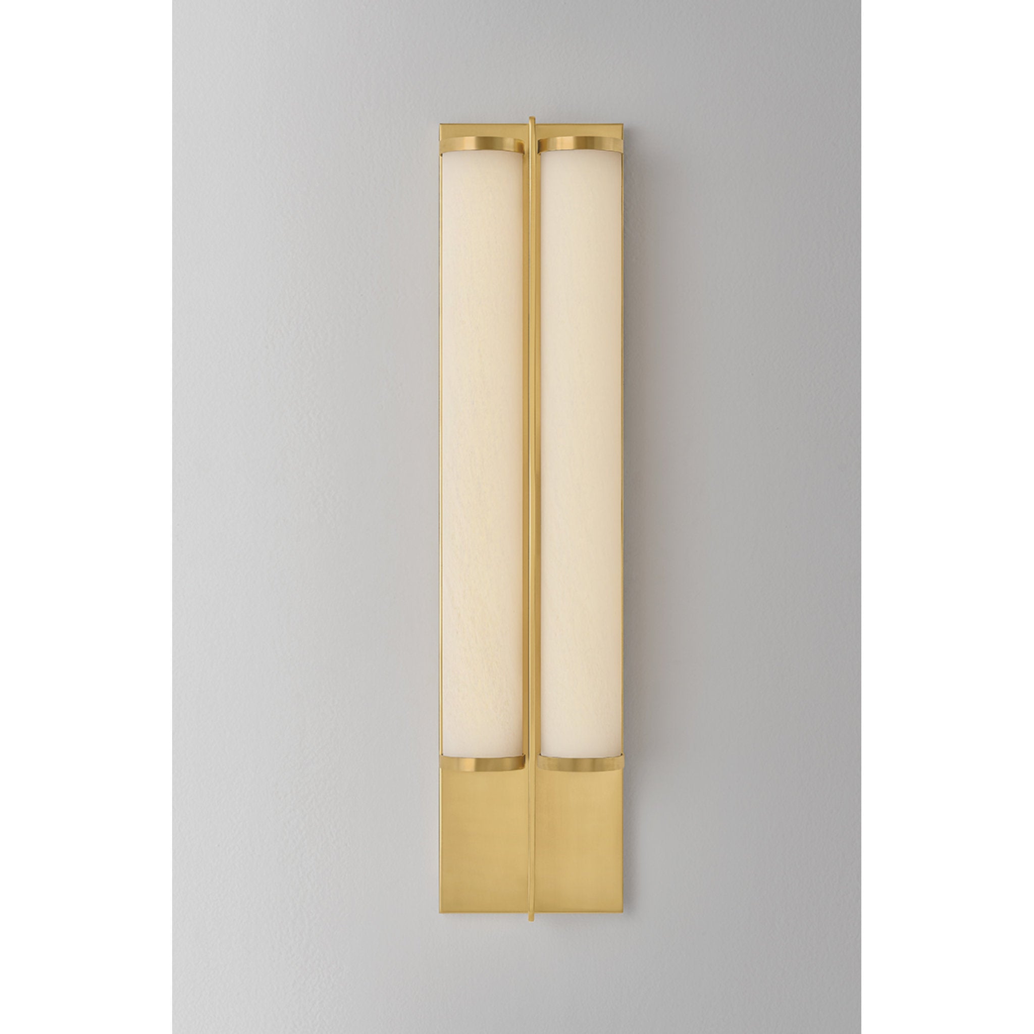 Northfield 2-Light Wall Sconce in Aged Brass 5.5W x 23.5H