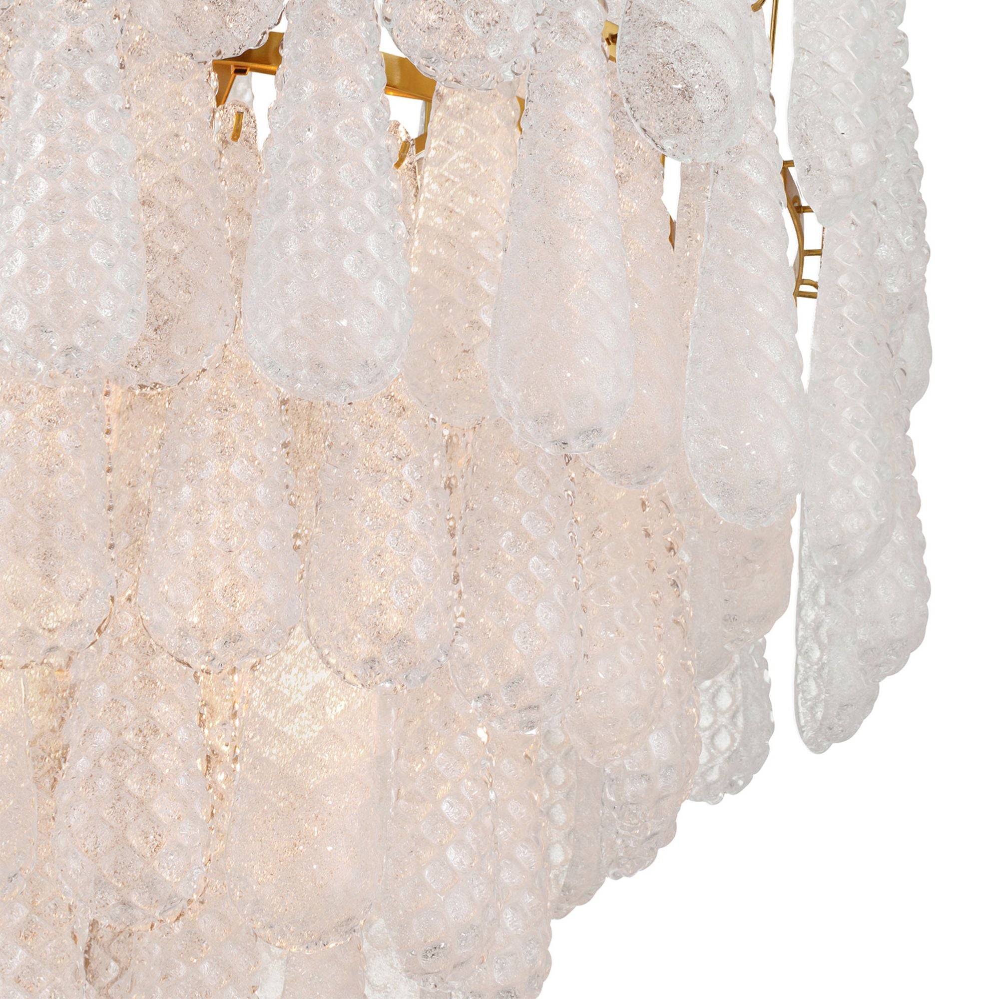 Ollie 33.25'' Aged Brass Chandelier Clear 33.25"W x 40.75"H x 33.25"D