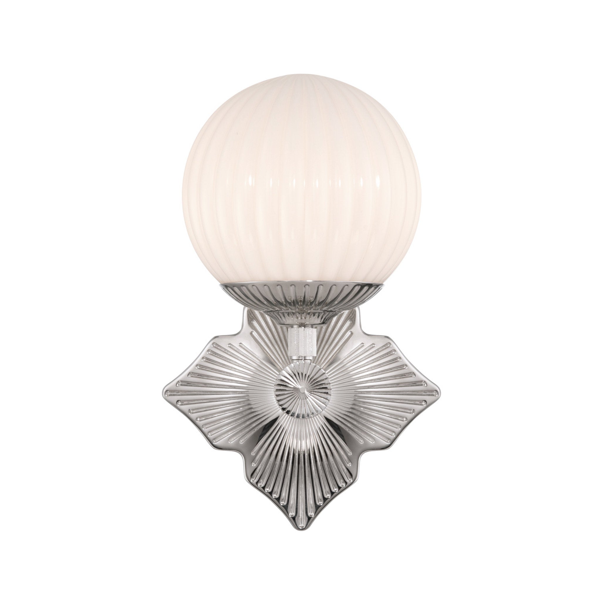 Orly 7.5'' Polished Nickel Sconce Silver 7.5"W x 12"H x 7.5"D