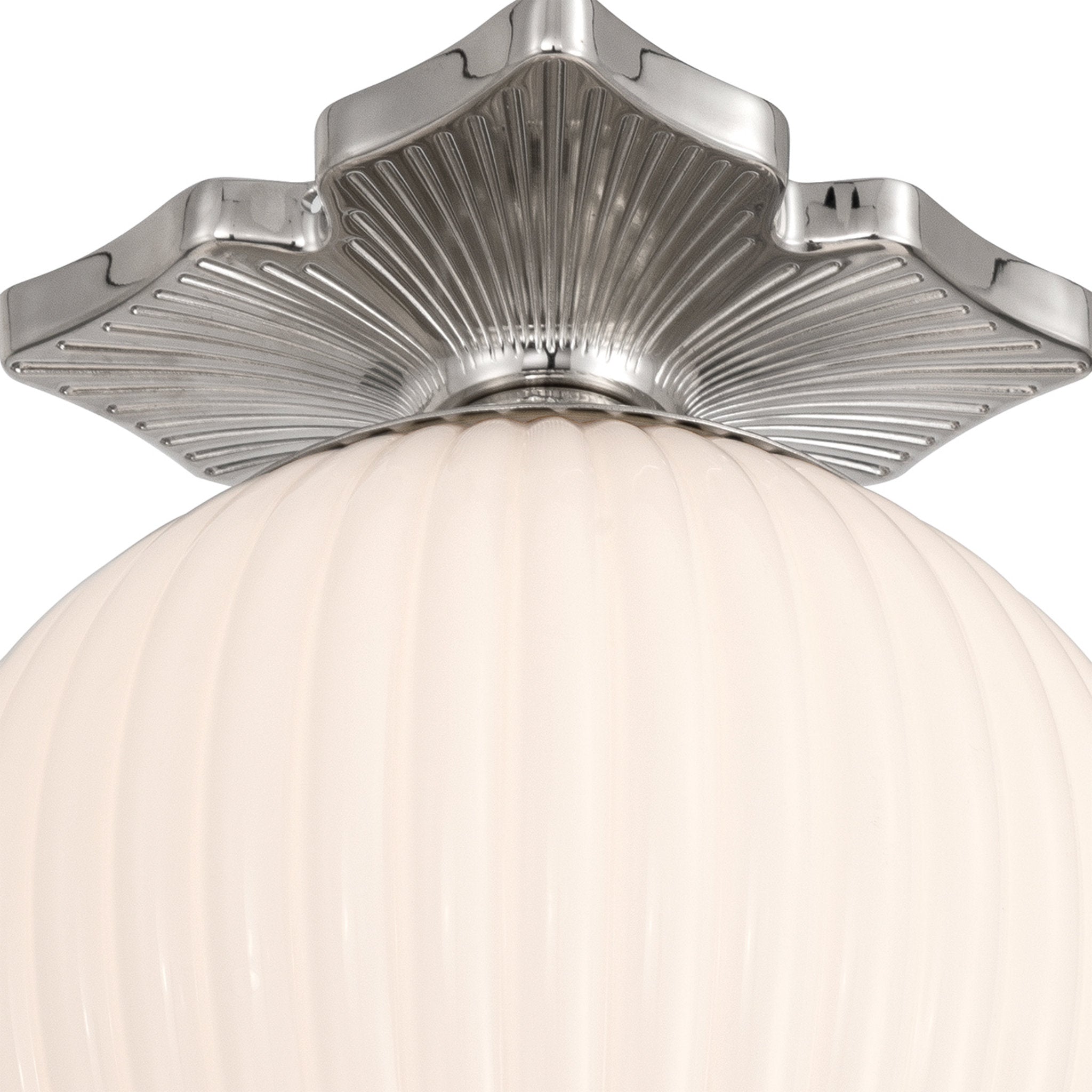 Orly 10'' Polished Nickel Semi Flush Mount Silver 10"W x 12"H x 10"D