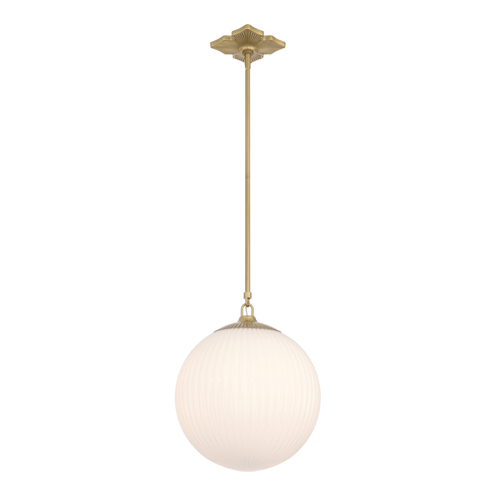 Orly 14'' Aged Brass Pendant Gold 14"W x 17"H x 14"D