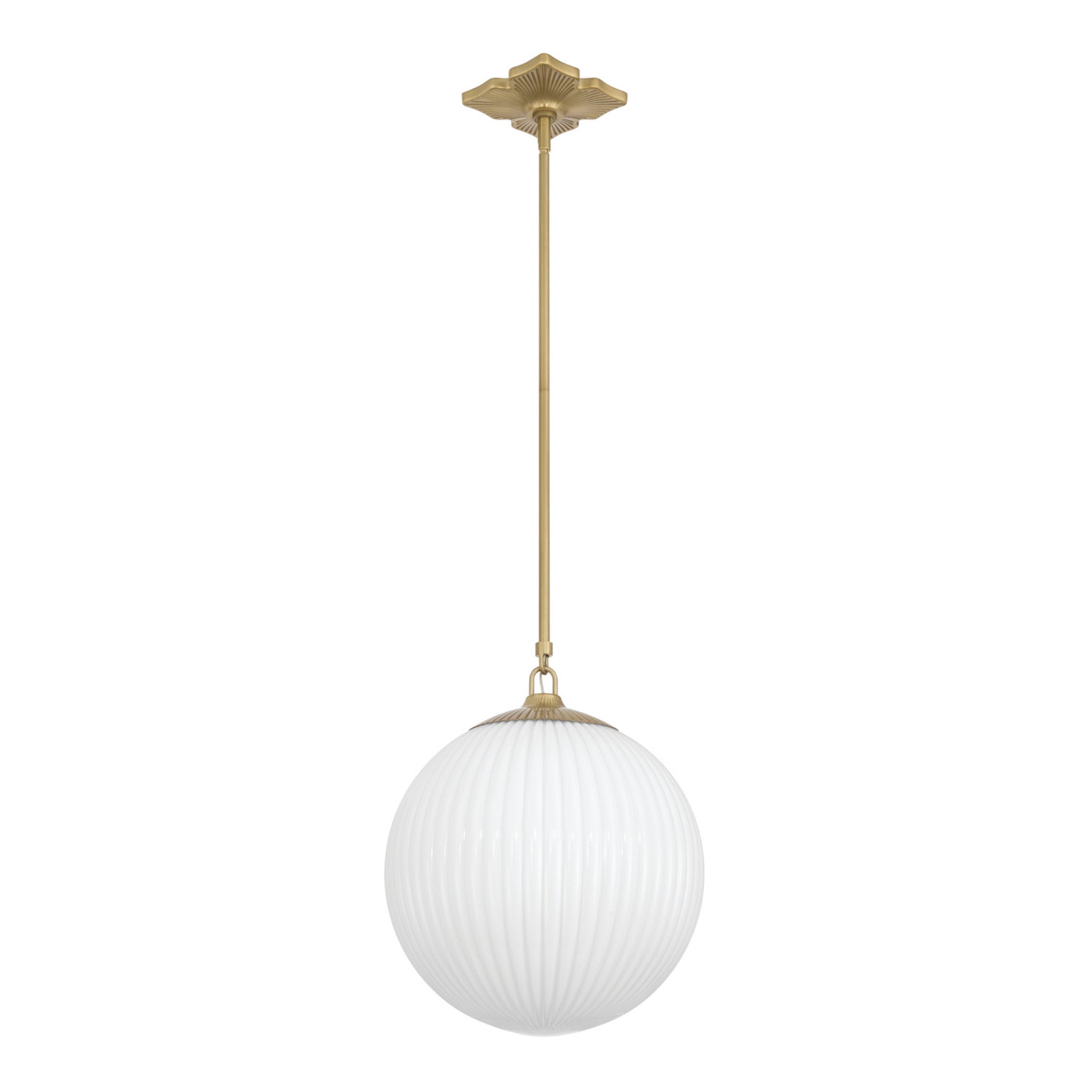 Orly 14'' Aged Brass Pendant Gold 14"W x 17"H x 14"D