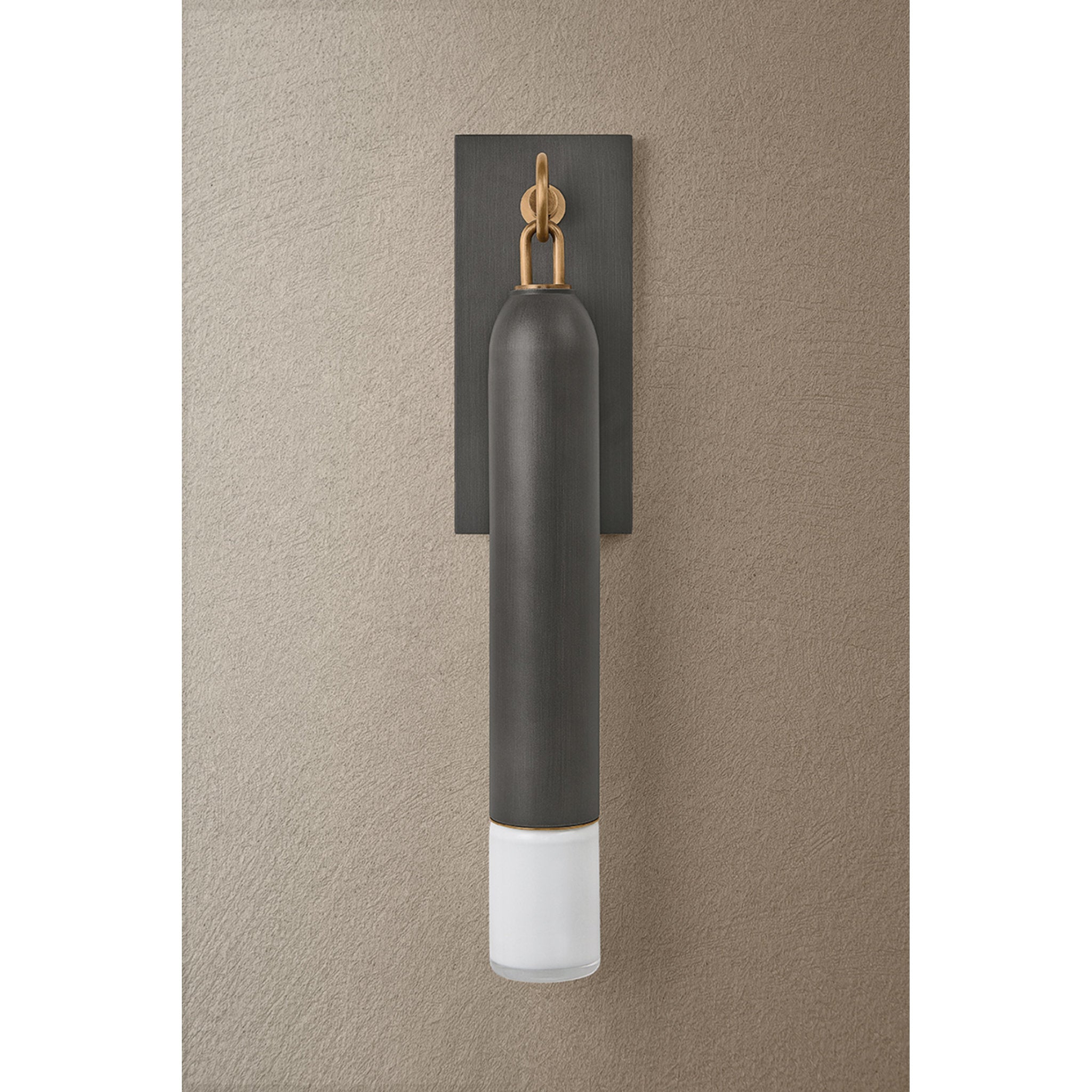 Osprey 1-Light Exterior Wall Sconce in Patina Brass 5W x 22.75H