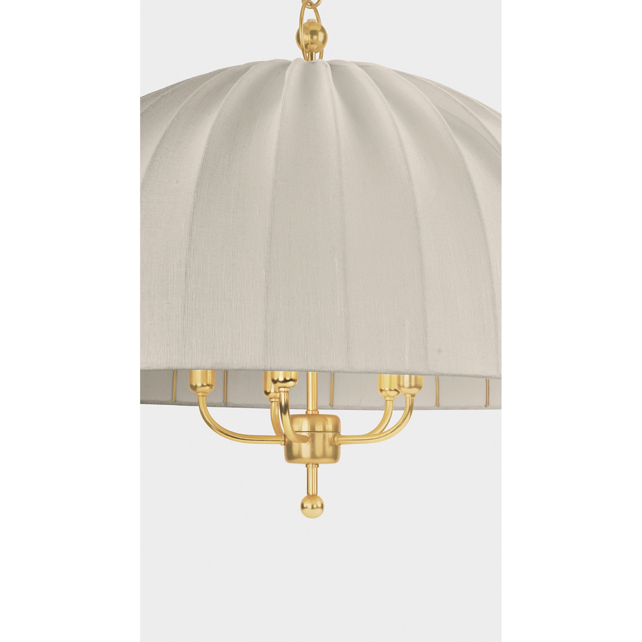 Palmetto 5-Light Chandelier in Aged Brass by Cortney Bishop 30W x 23.5H