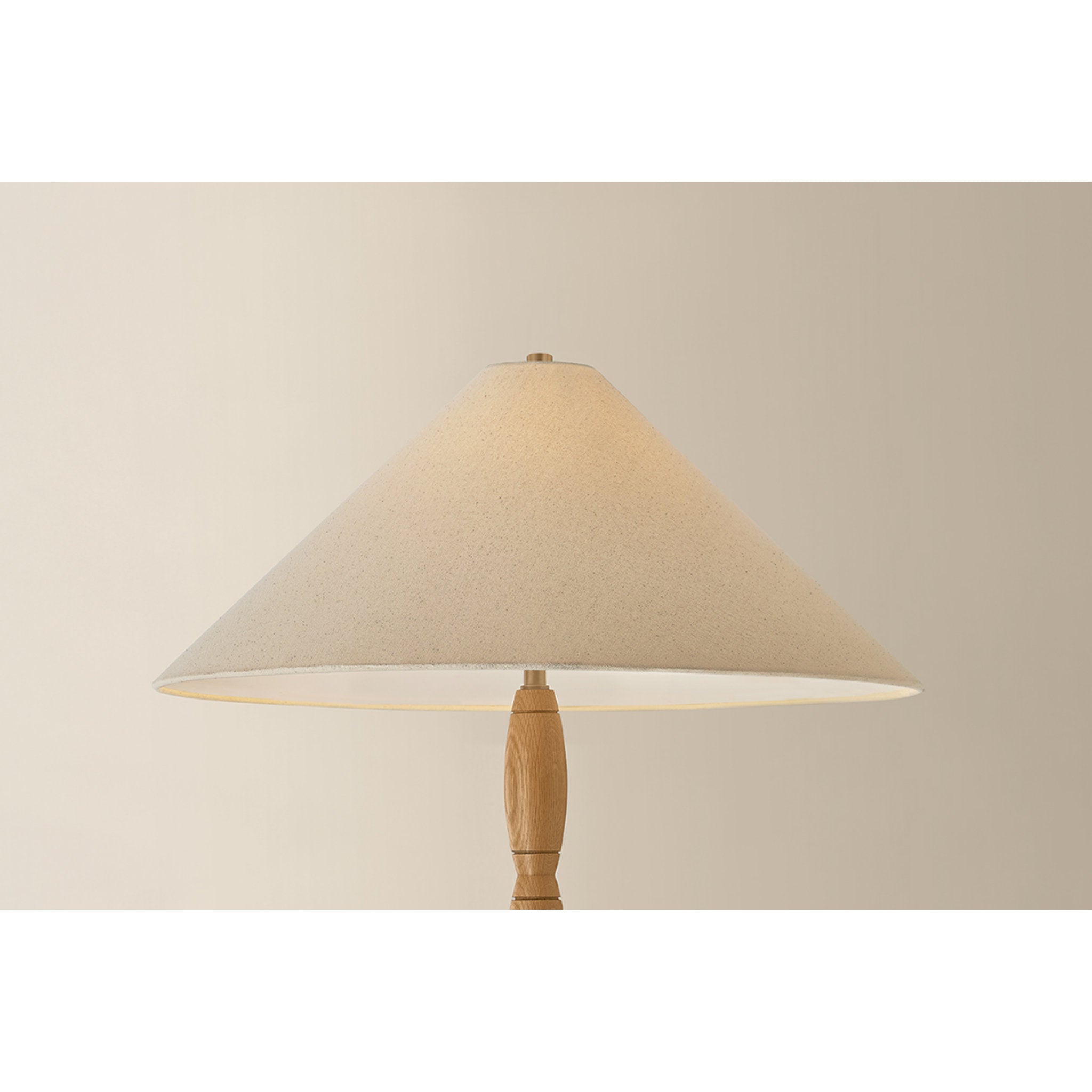 Parrish 1-Light Floor Lamp in Patina Brass 26W x 63.75H