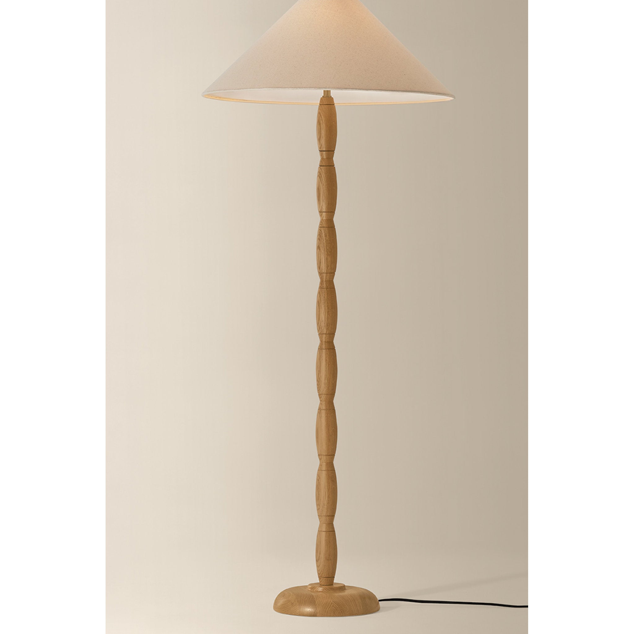 Parrish 1-Light Floor Lamp in Patina Brass 26W x 63.75H