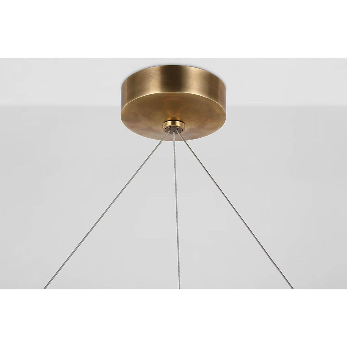 Peter Bristol Encircle 38" Ring Chandelier in Natural Brass W38"