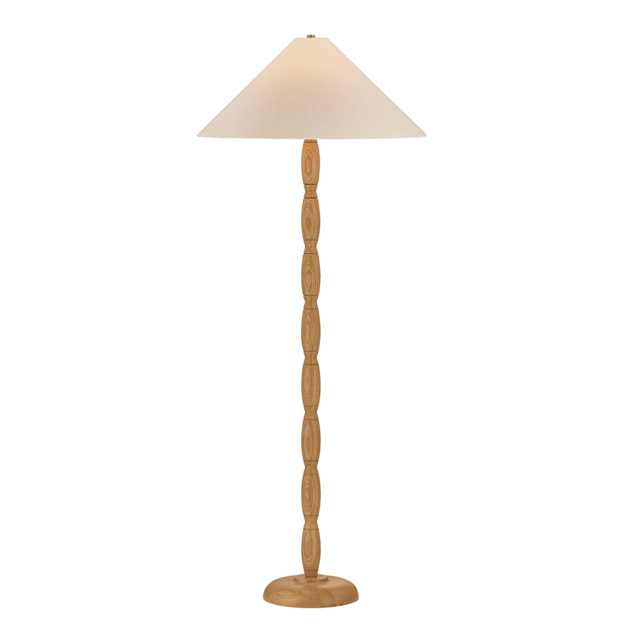 Parrish 1-Light Floor Lamp in Patina Brass 26W x 63.75H