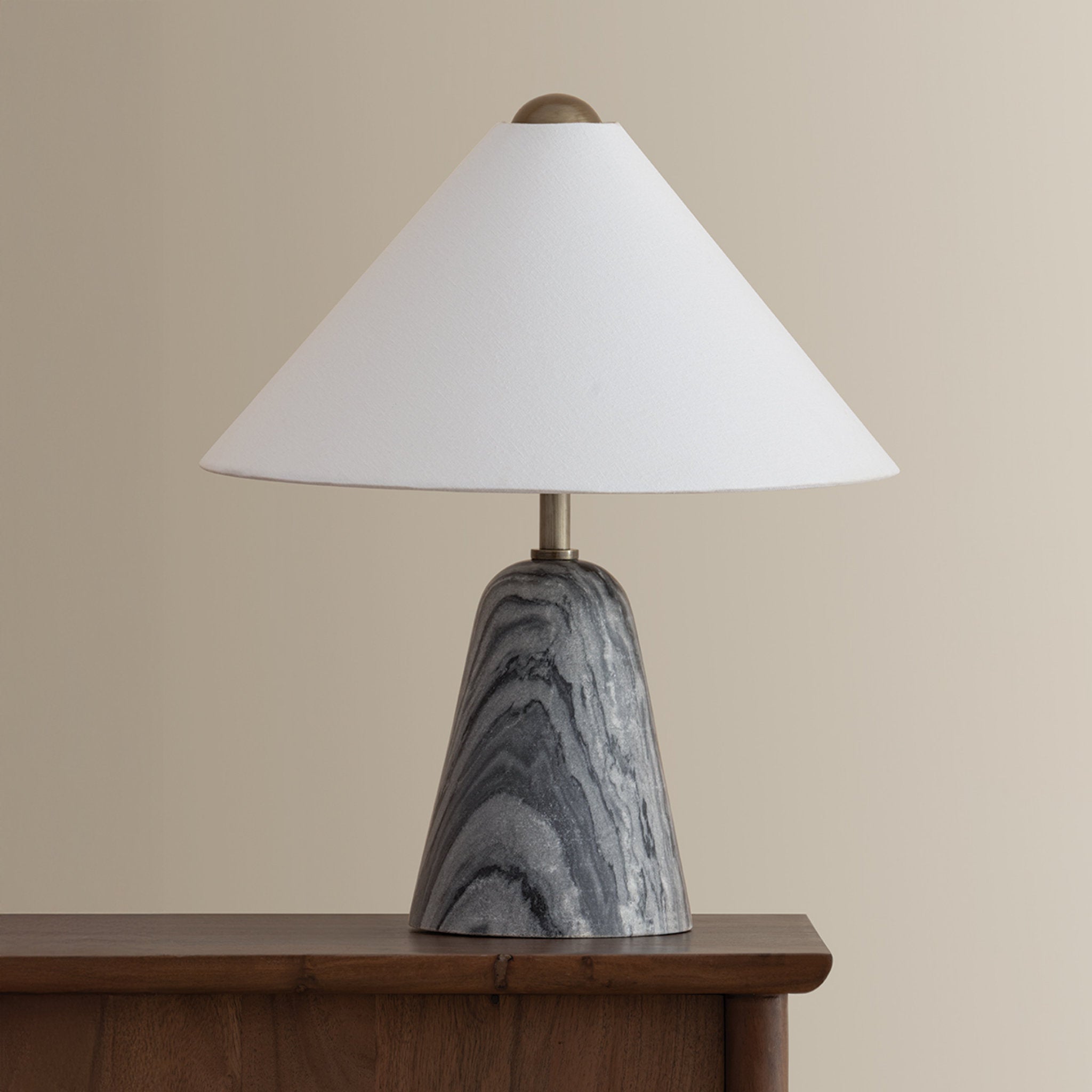 Millbrae 1-Light Table Lamp in Patina Brass 17W x 19.25H