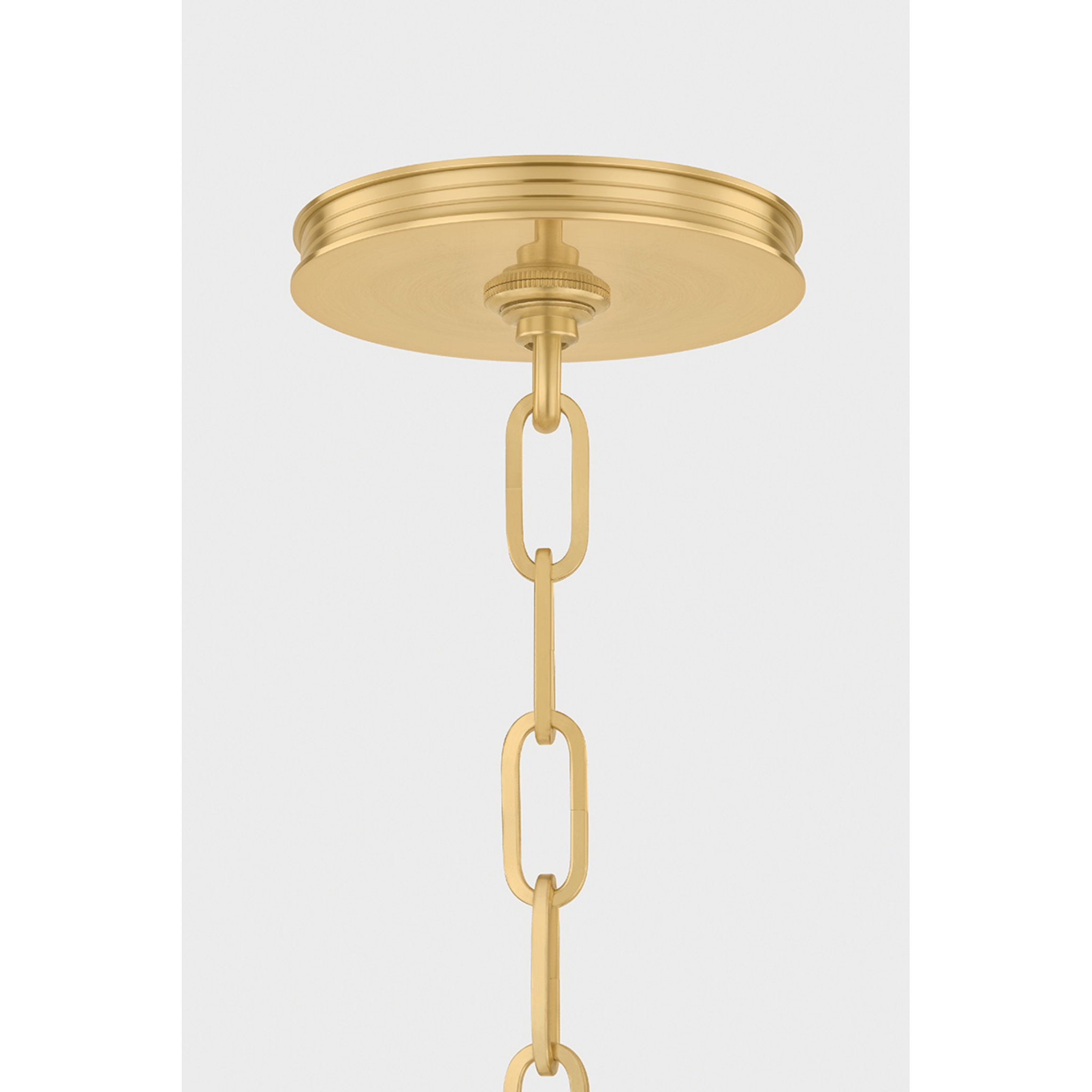 Pinesbridge 1-Light Pendant in Aged Brass 10.5W x 10.5H