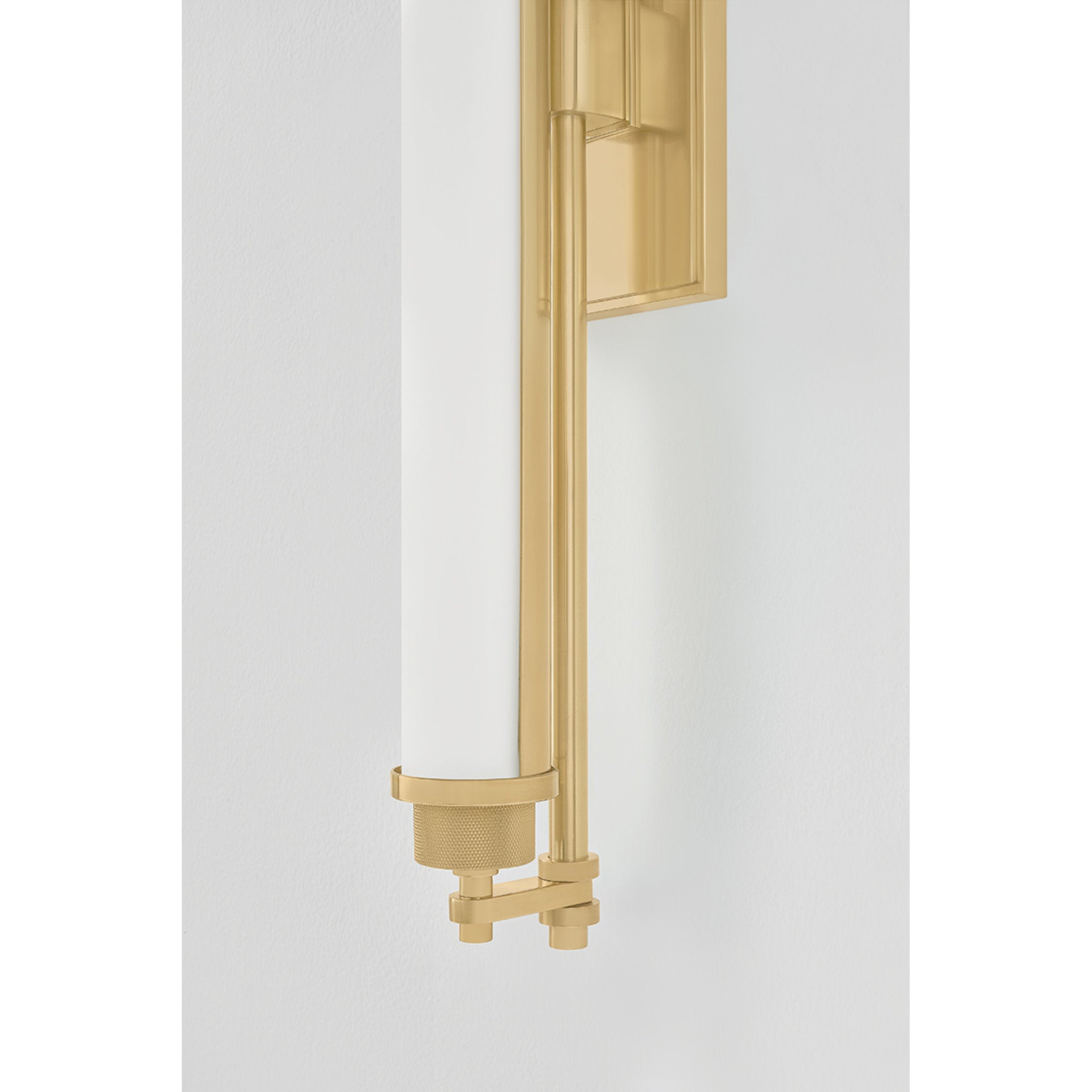 Plandome 1-Light Bath and Vanity in Aged Brass 4.25W x 28H