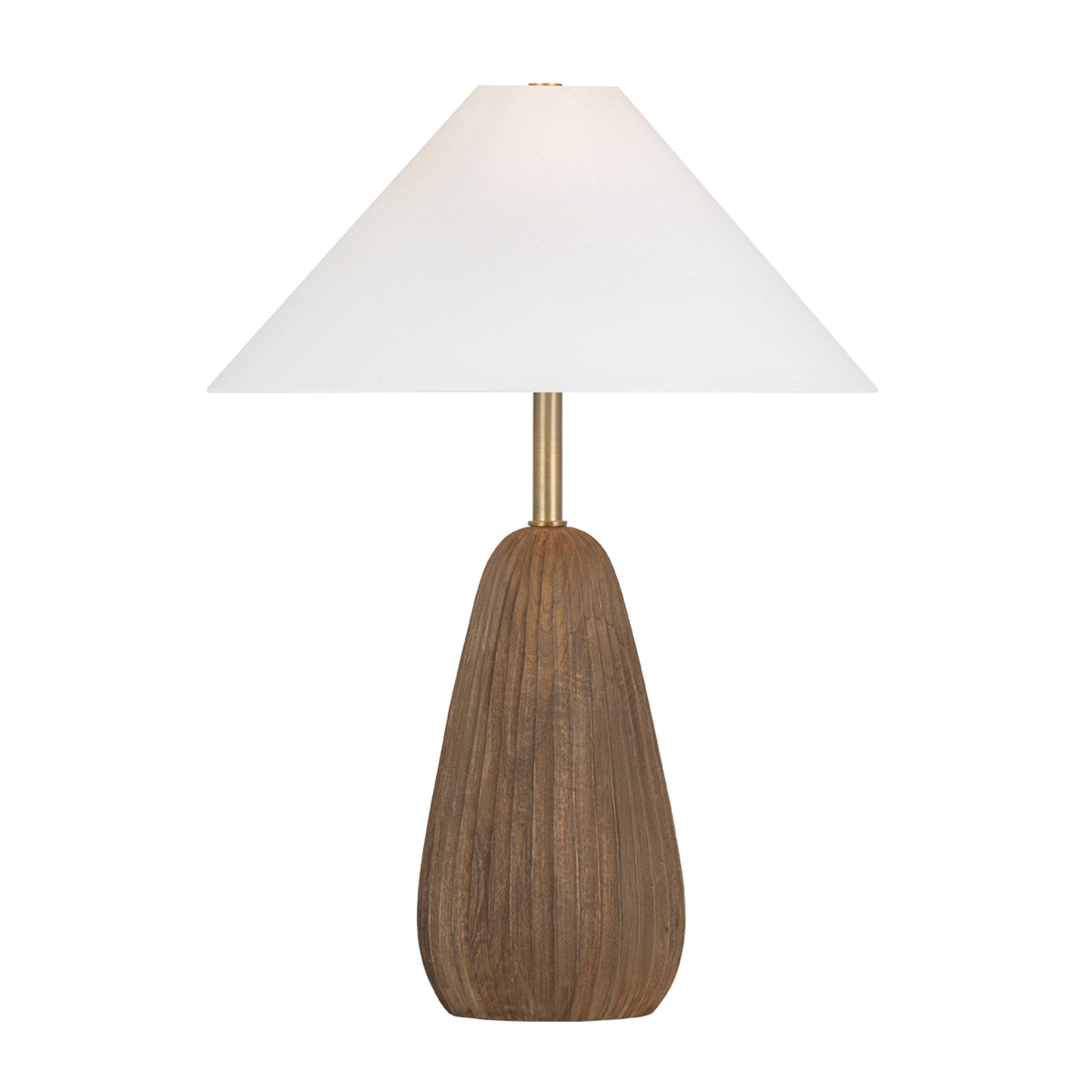 Heartwood 1-Light Table Lamp in Patina Brass by Lauren Liess 19W x 26.5H