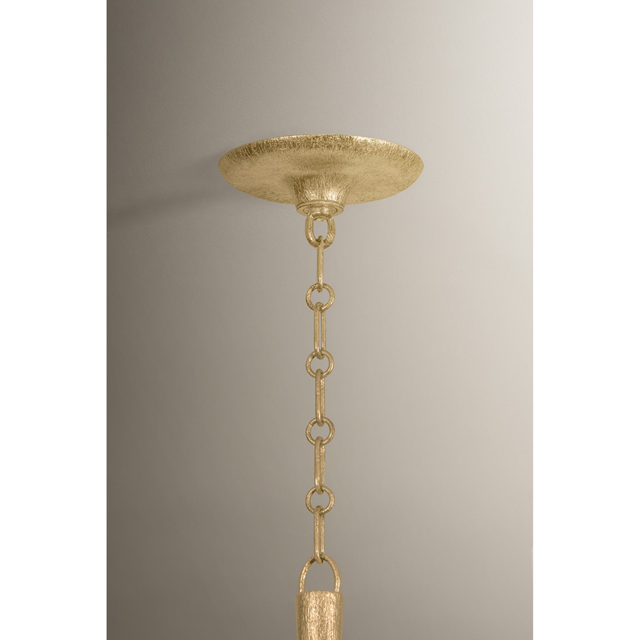 Quill 6-Light Chandelier in Gilded Ivory 40W x 20.25H