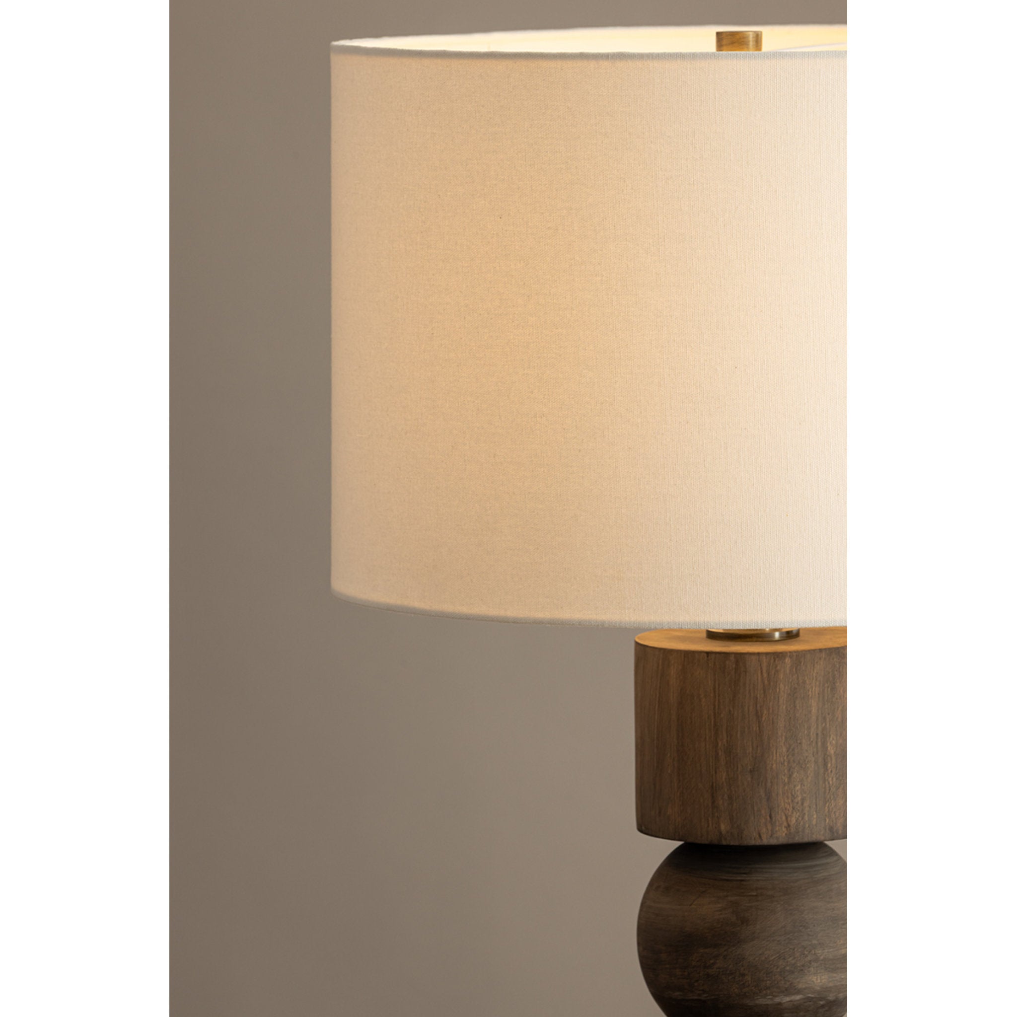 Ralston 1-Light Table Lamp in Patina Brass 17.5W x 28.25H