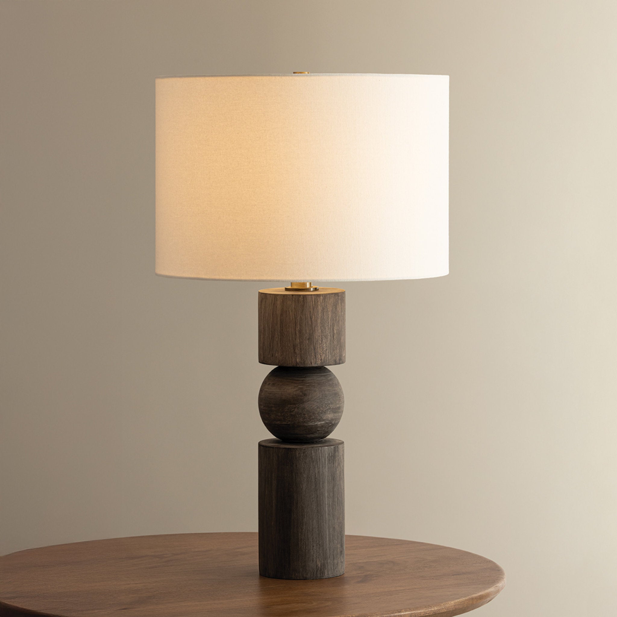 Ralston 1-Light Table Lamp in Patina Brass 17.5W x 28.25H