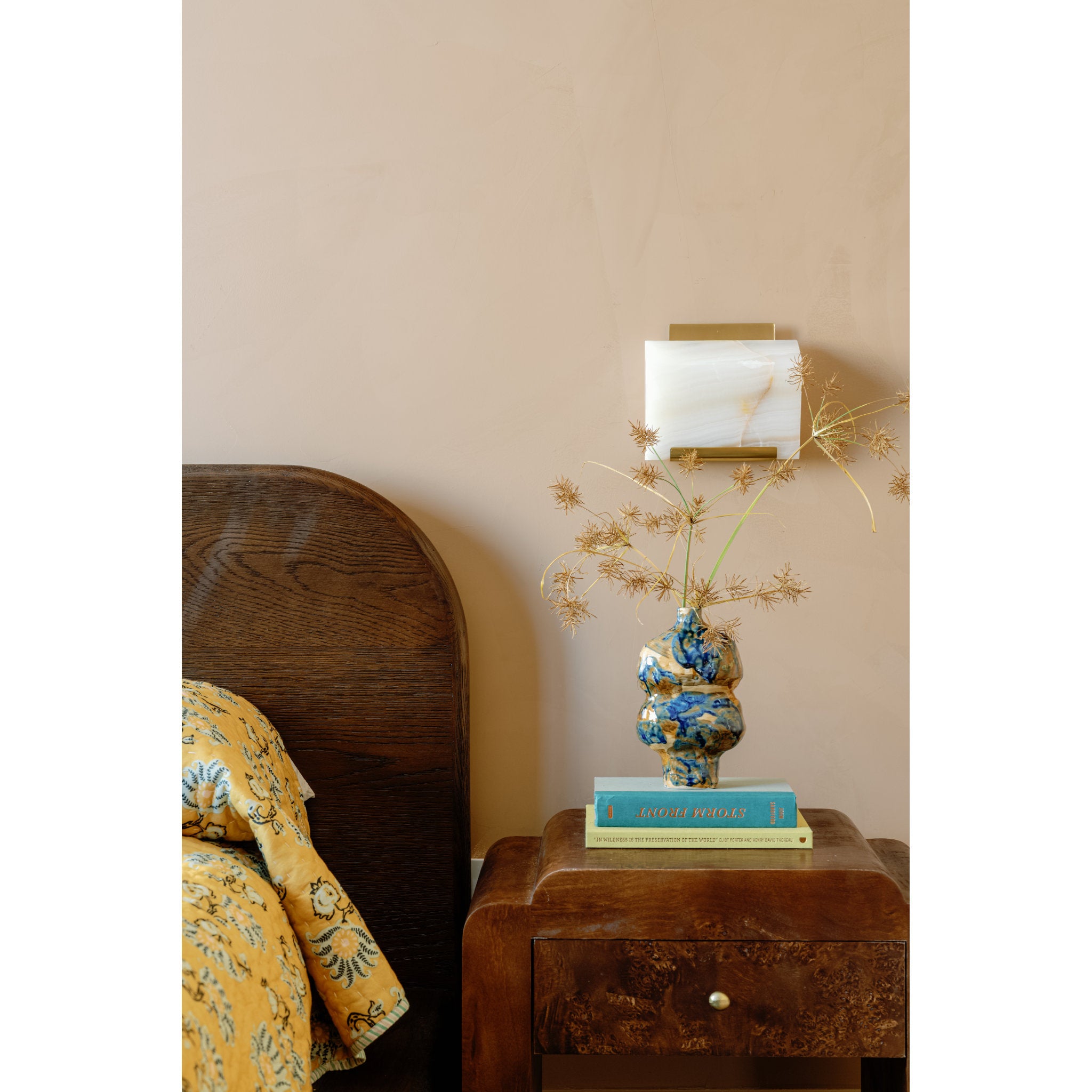 Fairfield 1-Light Wall Sconce in Aged Brass 8W x 7.25H