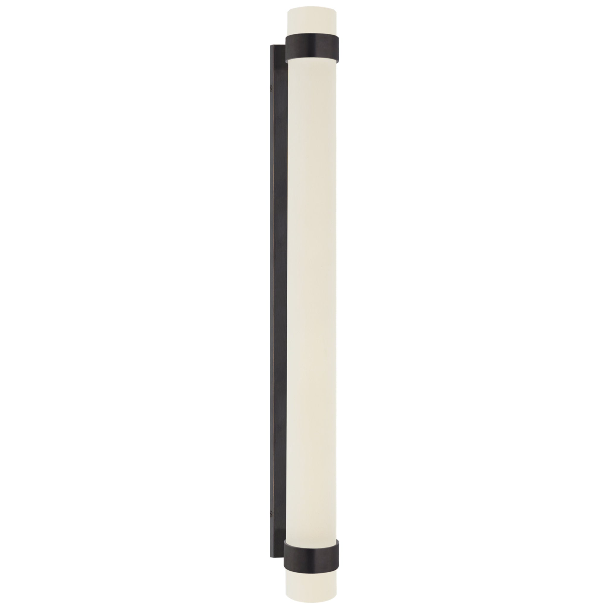 Ralph Lauren Barton Grande Bath Sconce in Bronze with Etched Crystal Wall Light W2.75" x H30"