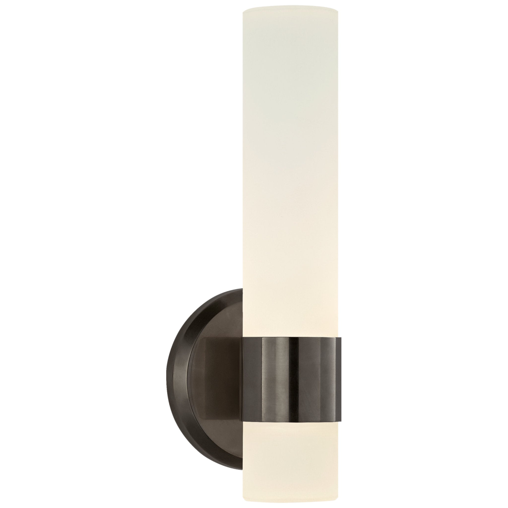 Ralph Lauren Barton Single Arm Sconce in Bronze with Etched Crystal Wall Light W5" x H13"
