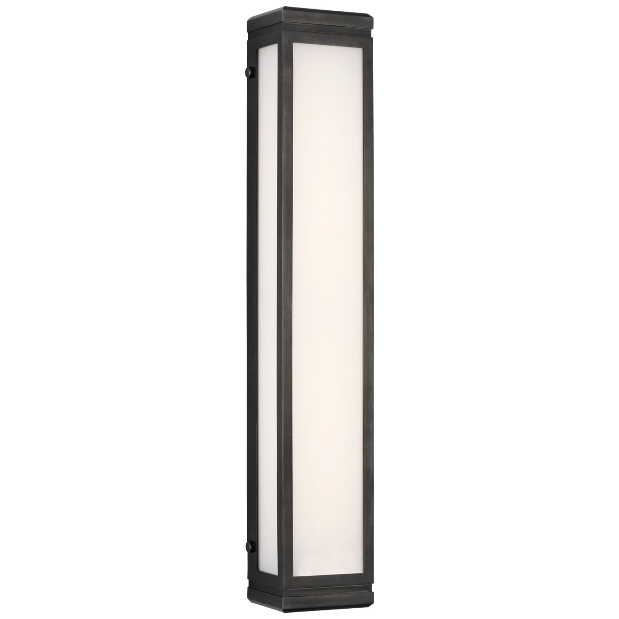 Ralph Lauren Hayles 26" Bath Light in Bronze with White Glass Wall Light W5" x H26"