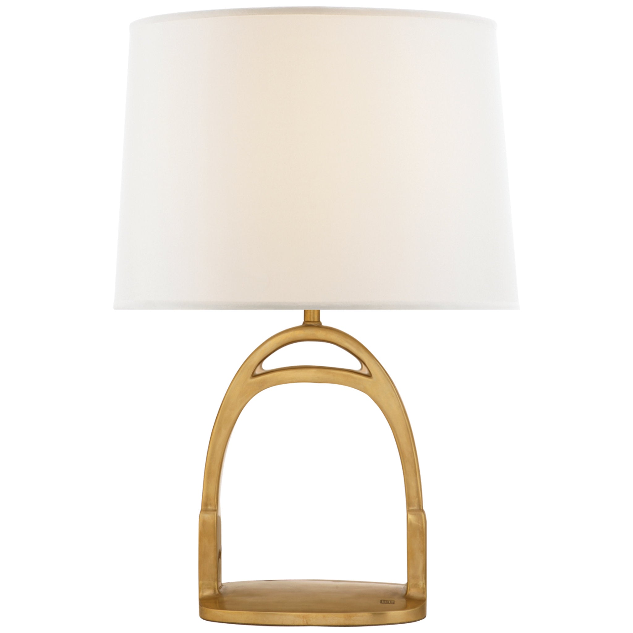 Ralph Lauren Westbury Table Lamp in Natural Brass with Linen Shade W16.75" x H25.5"