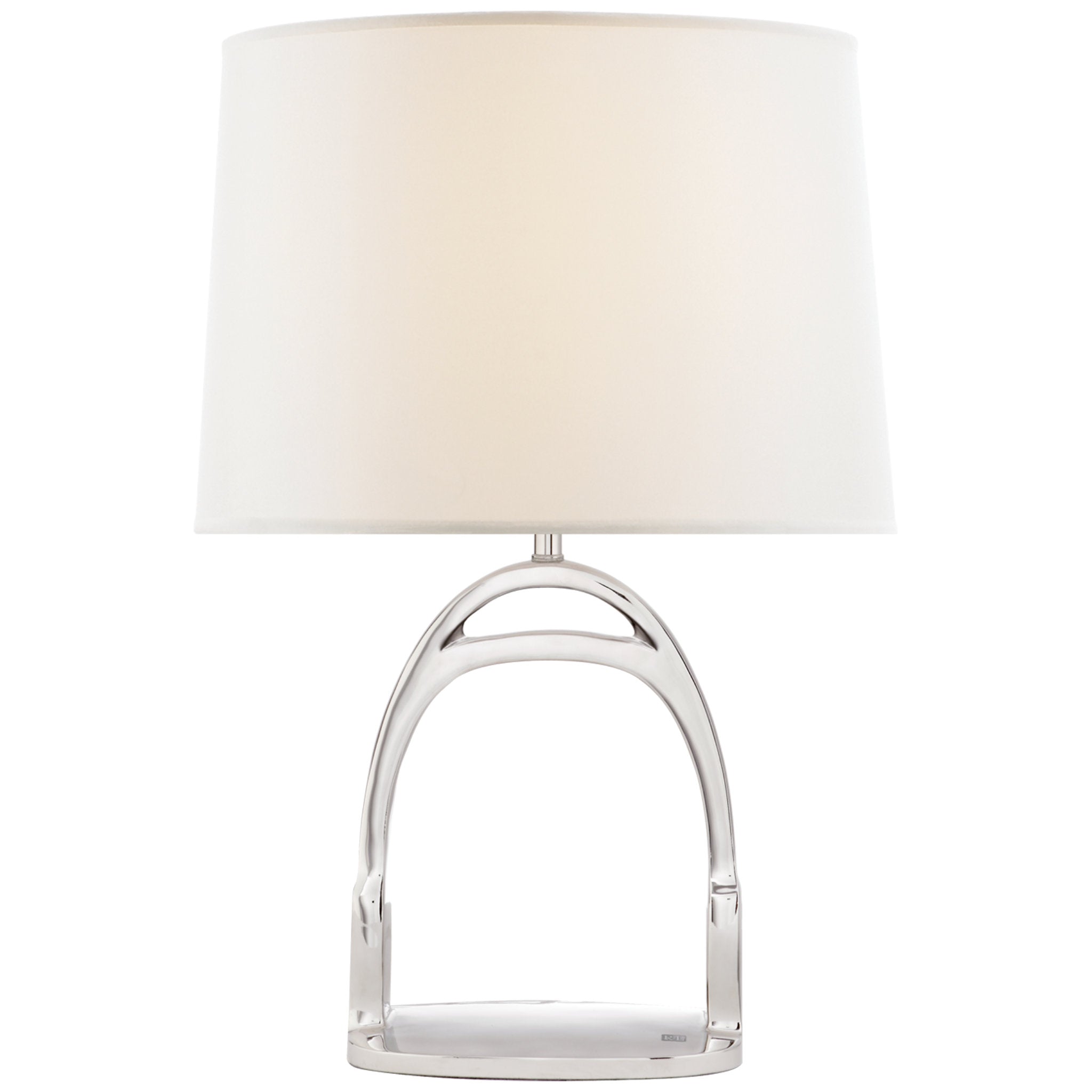 Ralph Lauren Westbury Table Lamp in Polished Nickel with Linen Shade W16.75" x H25.5"