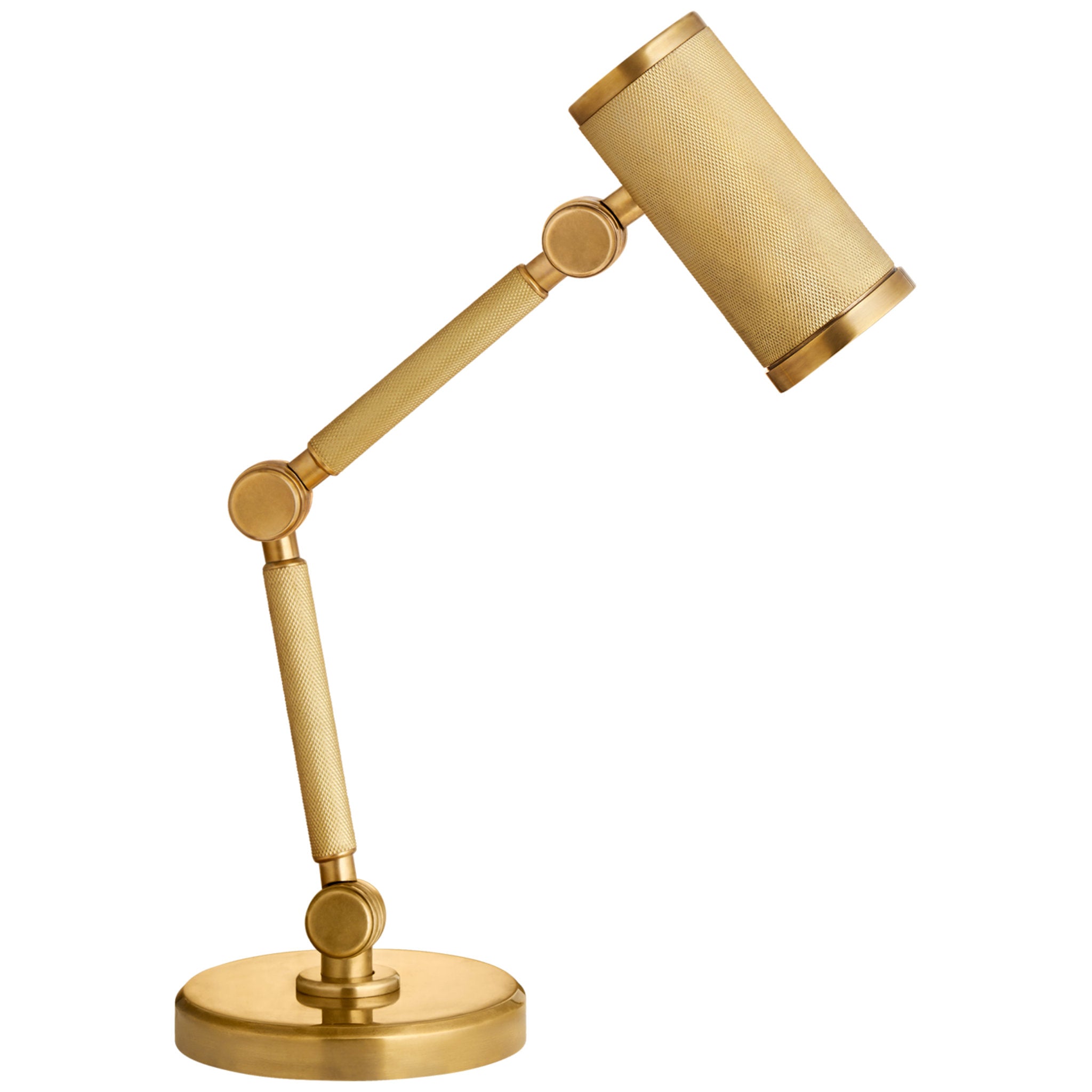 Ralph Lauren Barrett Mini Desk Lamp in Natural Brass Table Lamp W5.75" x H13.25" - 15.5"