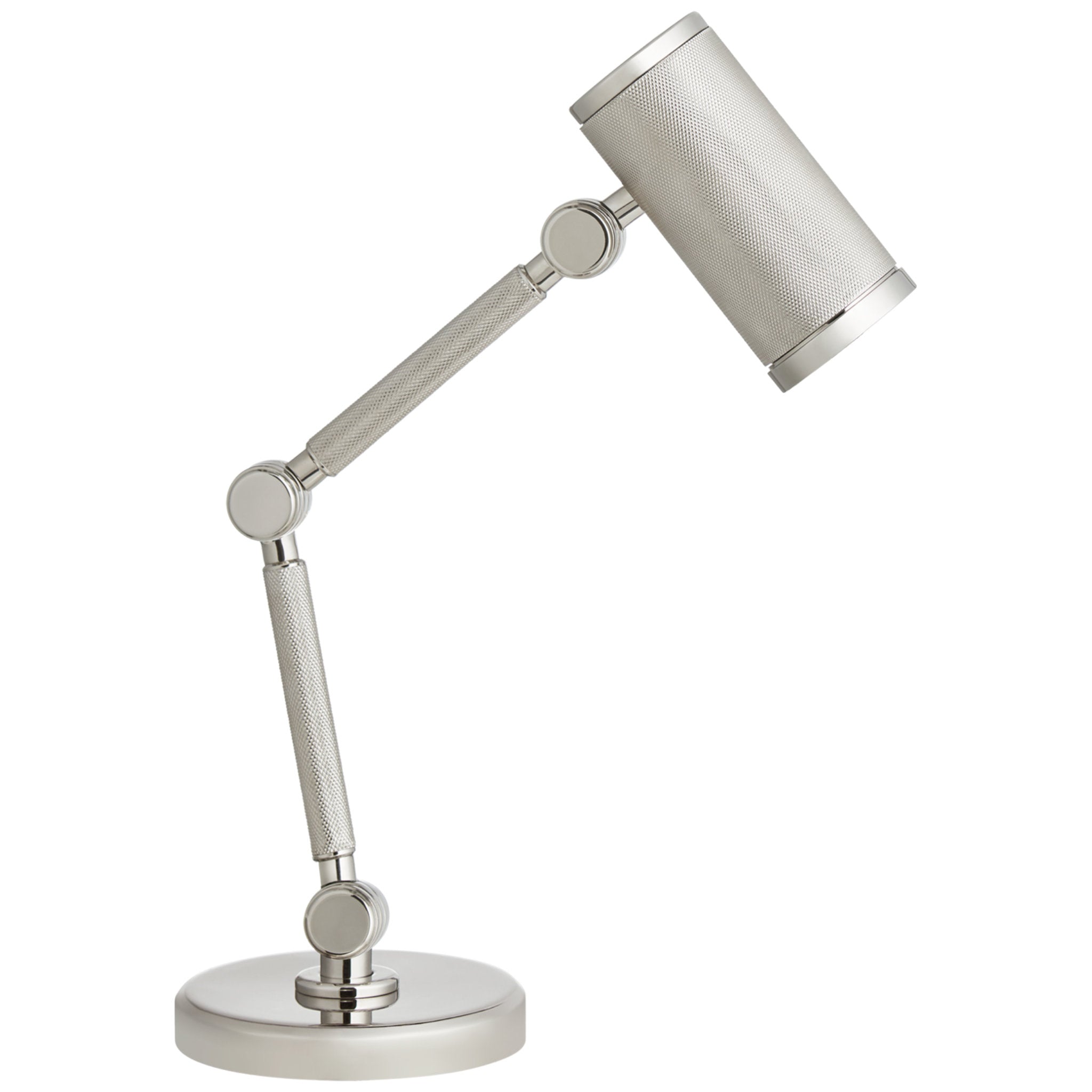 Ralph Lauren Barrett Mini Desk Lamp in Polished Nickel Table Lamp W5.75" x H13.25" - 15.5"