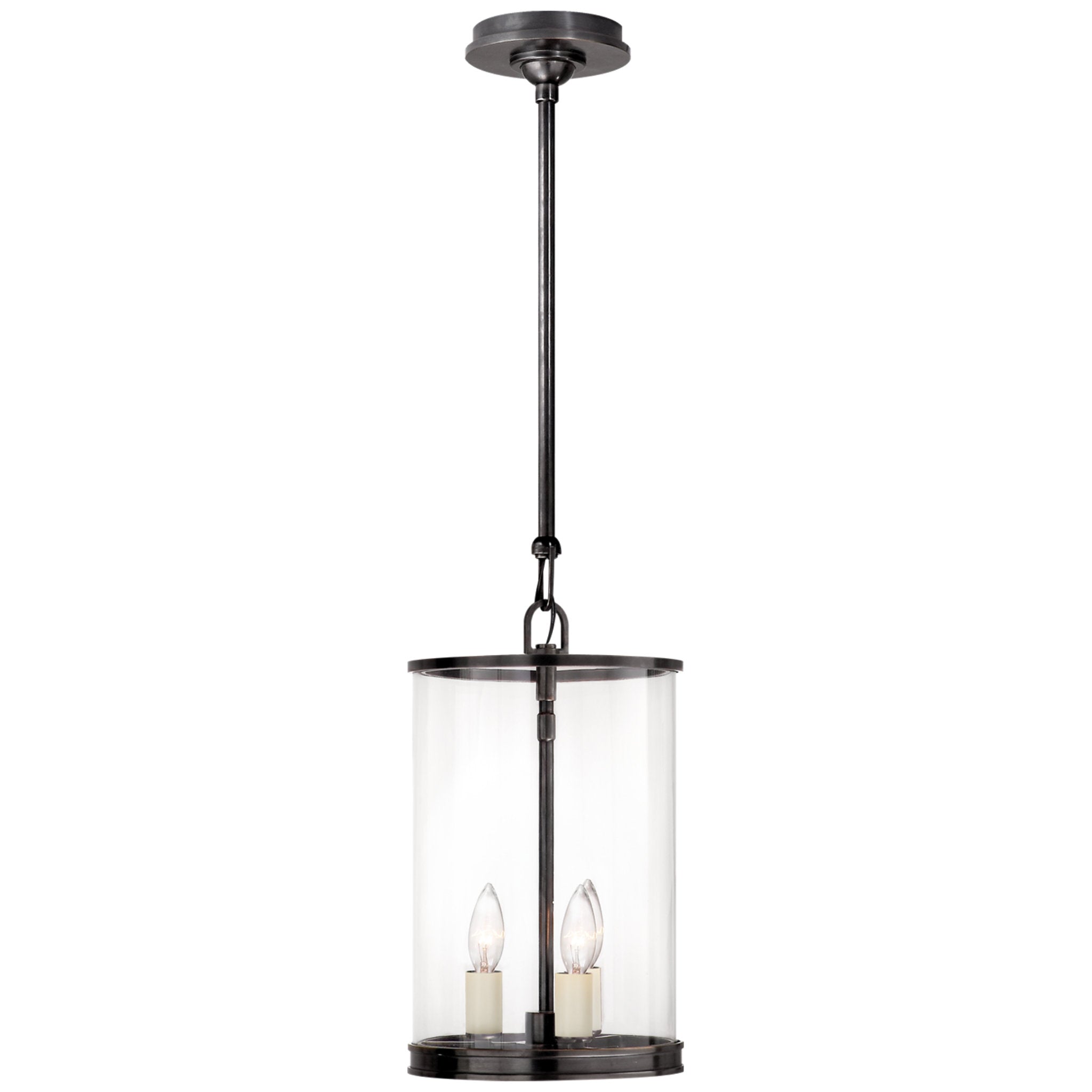 Ralph Lauren Modern Small Lantern in Bronze Ceiling Light W9"