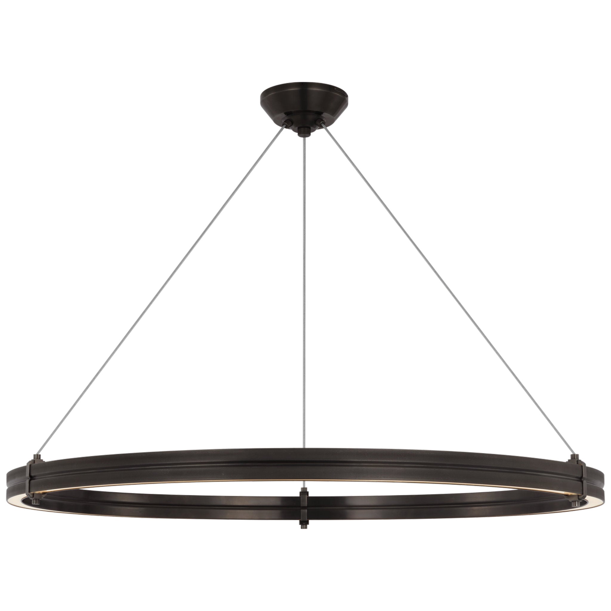 Ralph Lauren Paxton 40" Ring Chandelier in Bronze Ceiling Light W40"