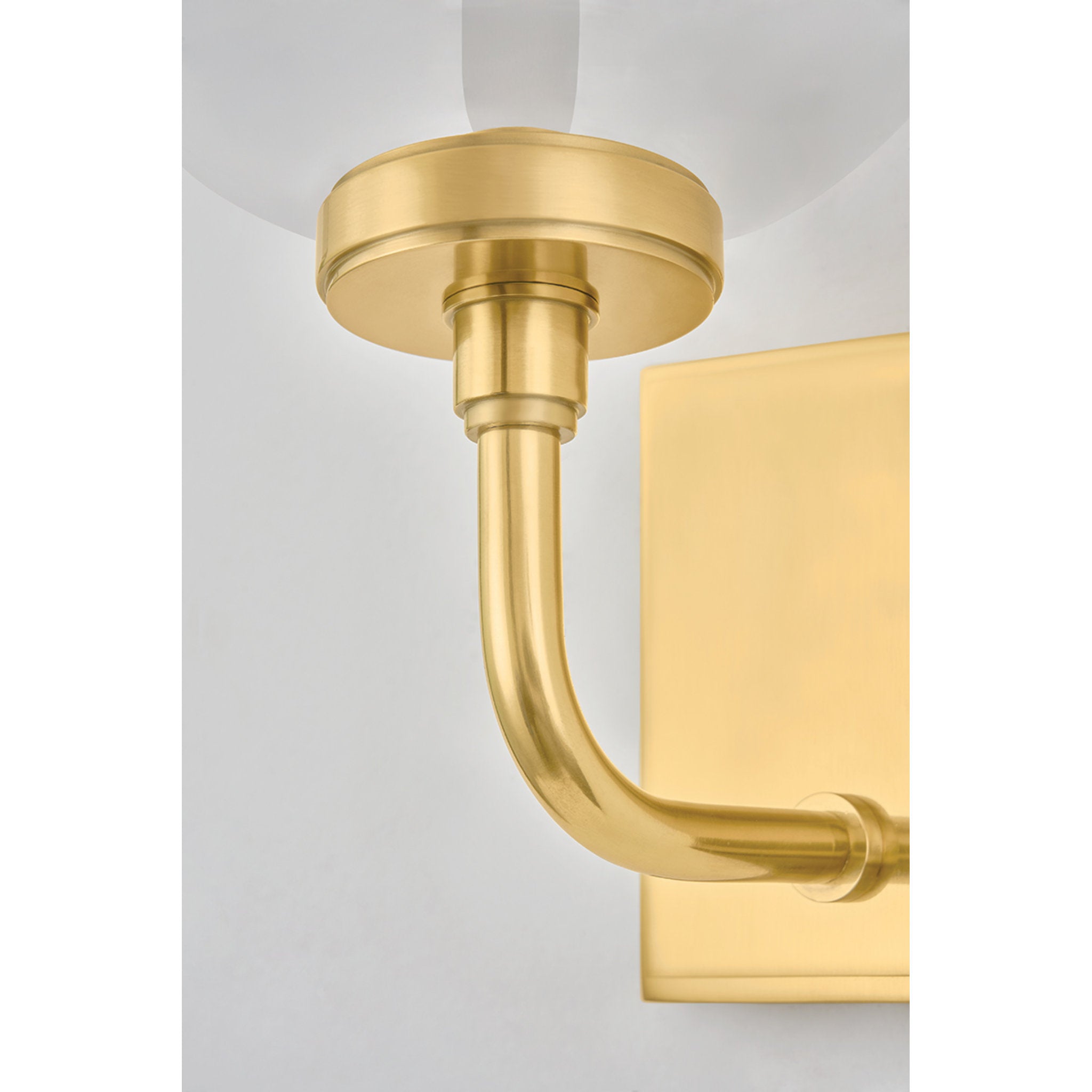 Rossman 1-Light Wall Sconce in Aged Brass 6.75W x 16.5H
