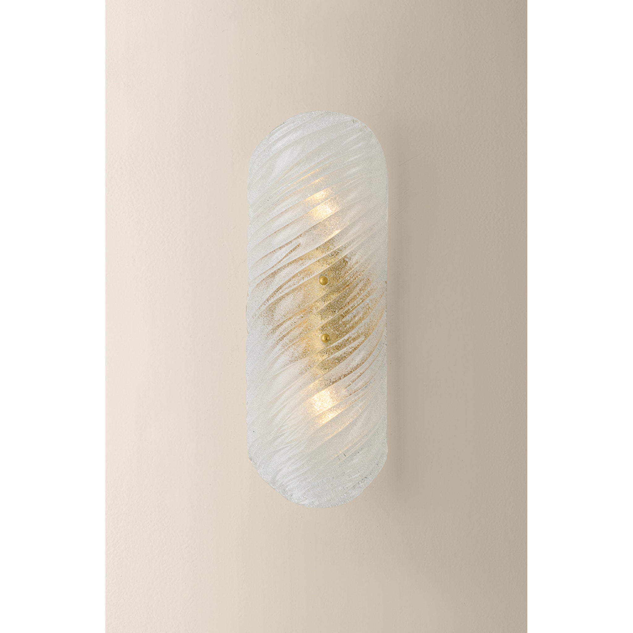 Shelley 2-Light Wall Sconce in Vintage Gold Leaf 3.75L x 5.75W x 16.25H