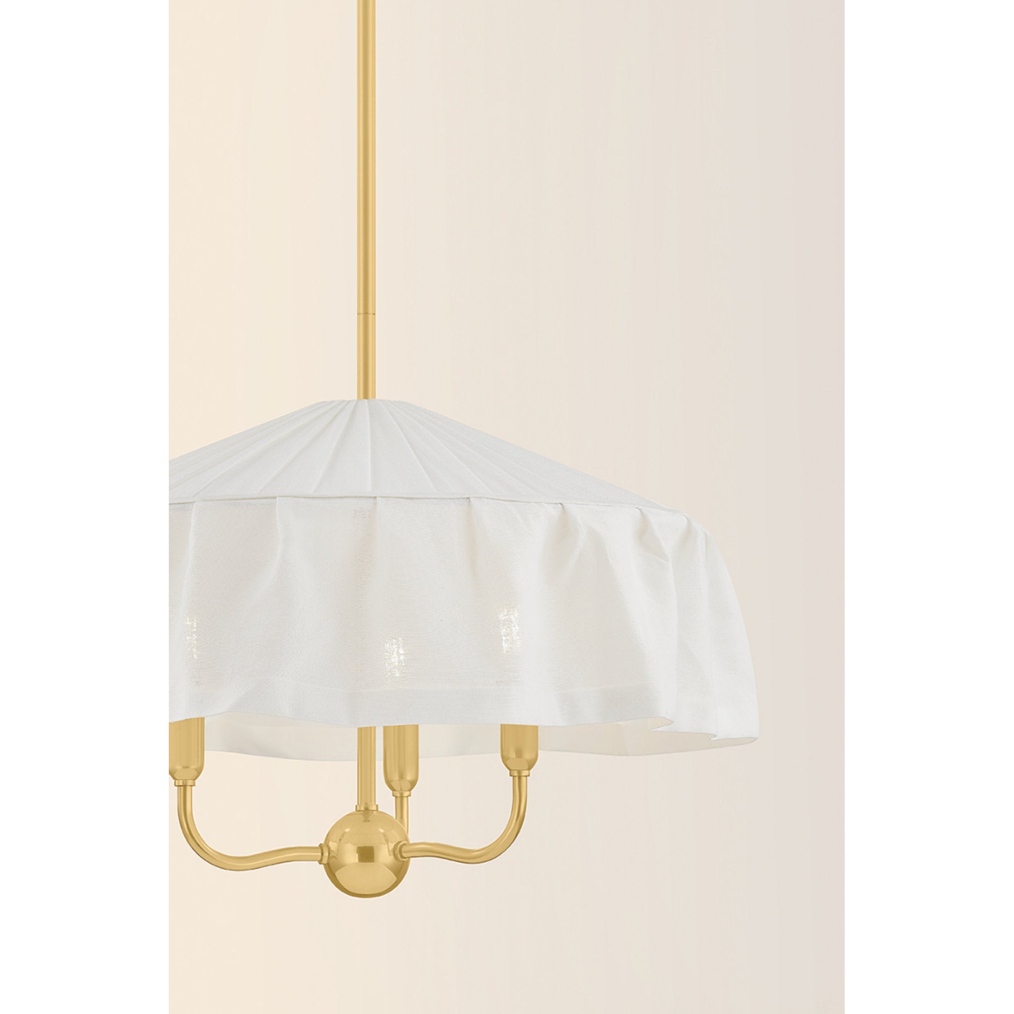 Shivonne 3-Light Pendant in Aged Brass 22W x 13H
