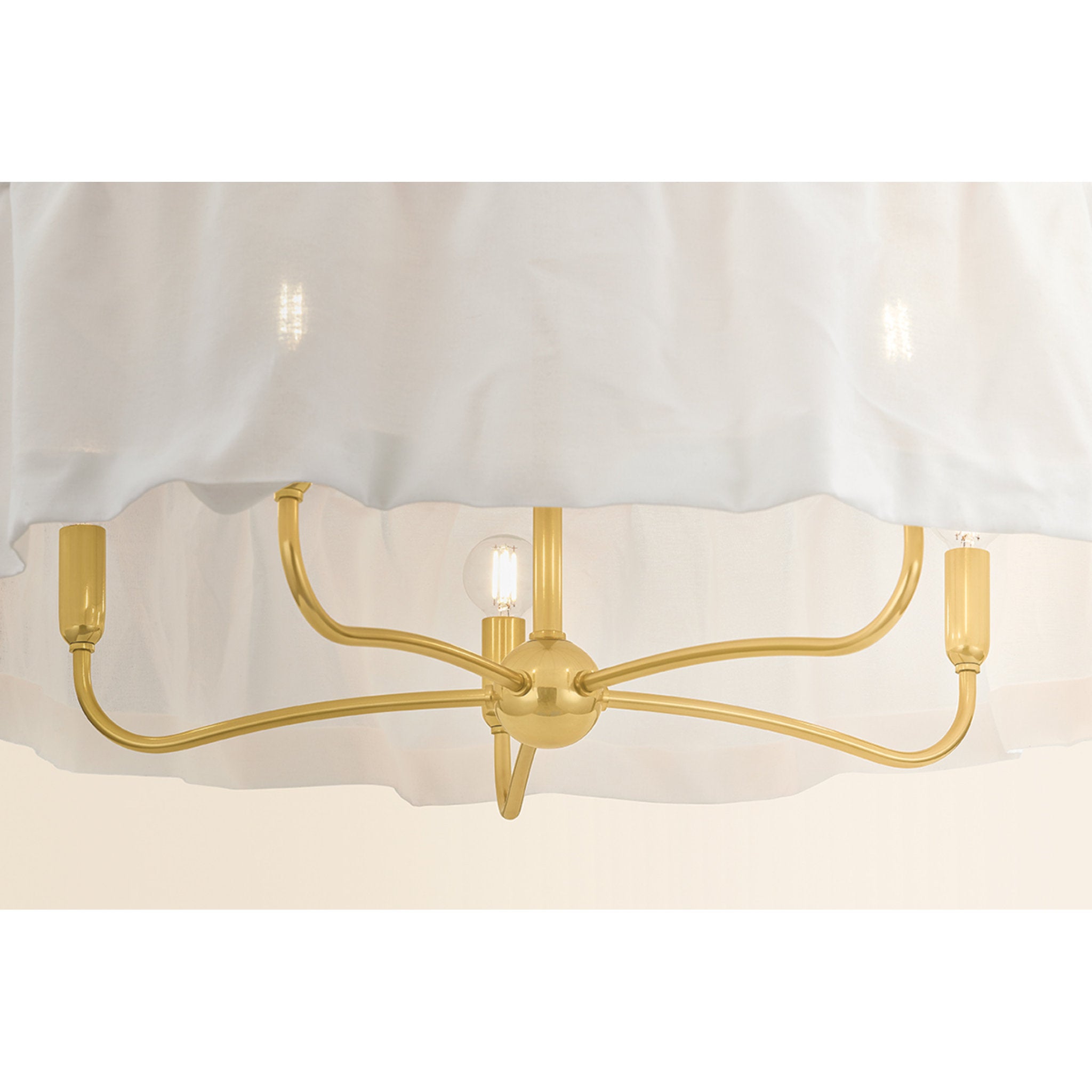 Shivonne 5-Light Pendant in Aged Brass 34W x 15.5H