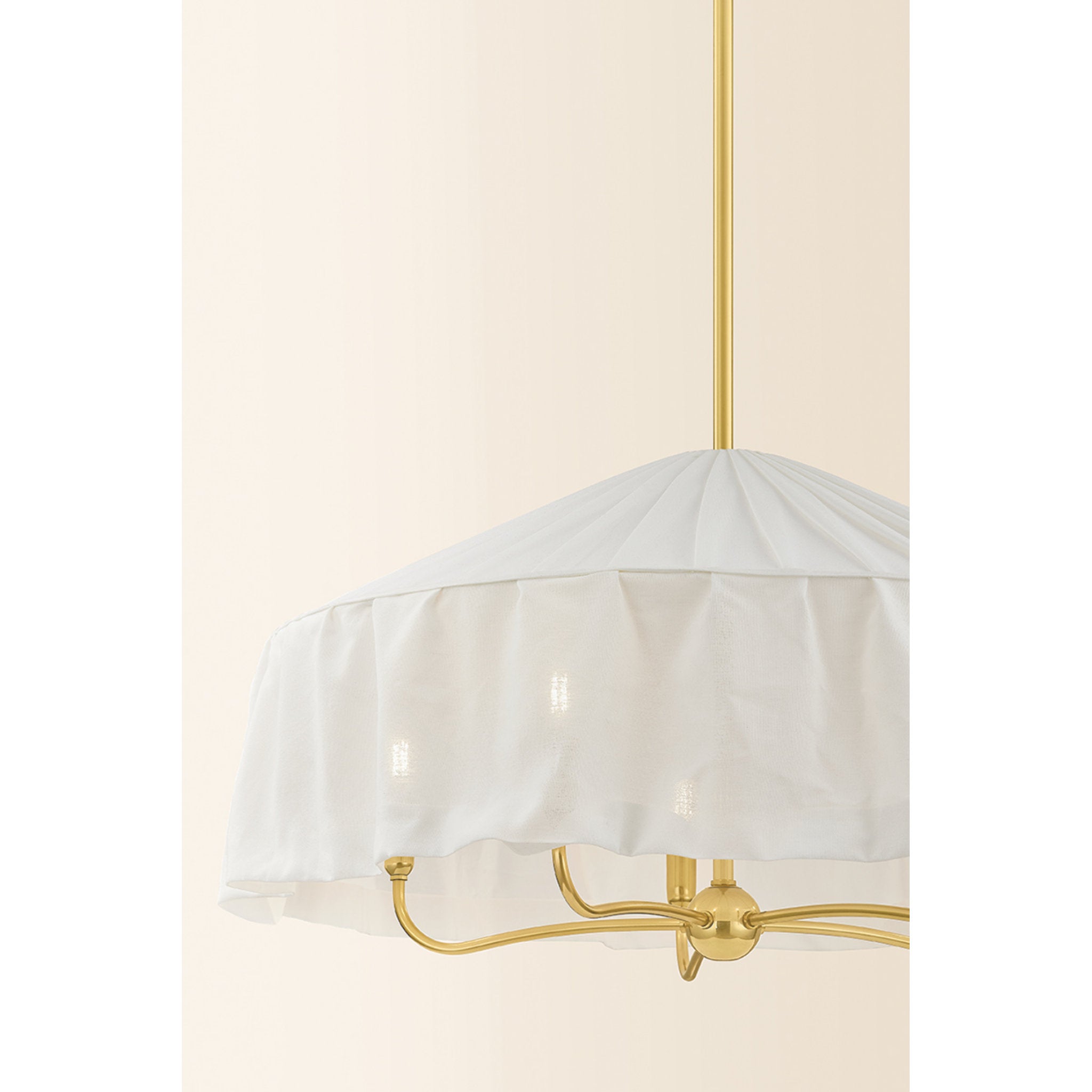 Shivonne 5-Light Pendant in Aged Brass 34W x 15.5H