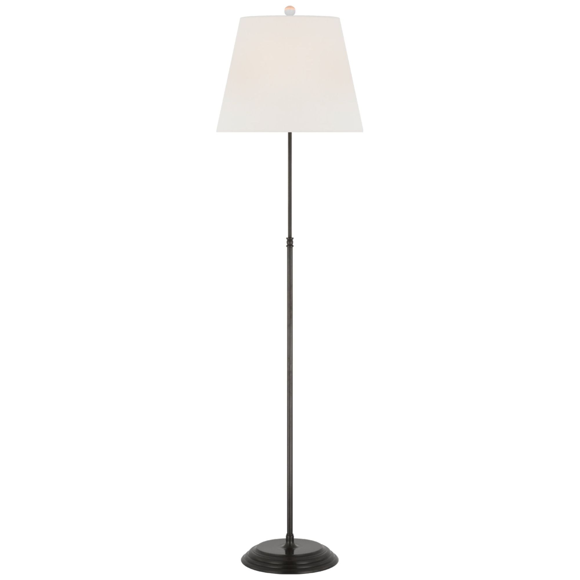 Suzanne Kasler Wyatt 52" Floor Lamp in Bronze with Linen Shade W13" x H52.25"