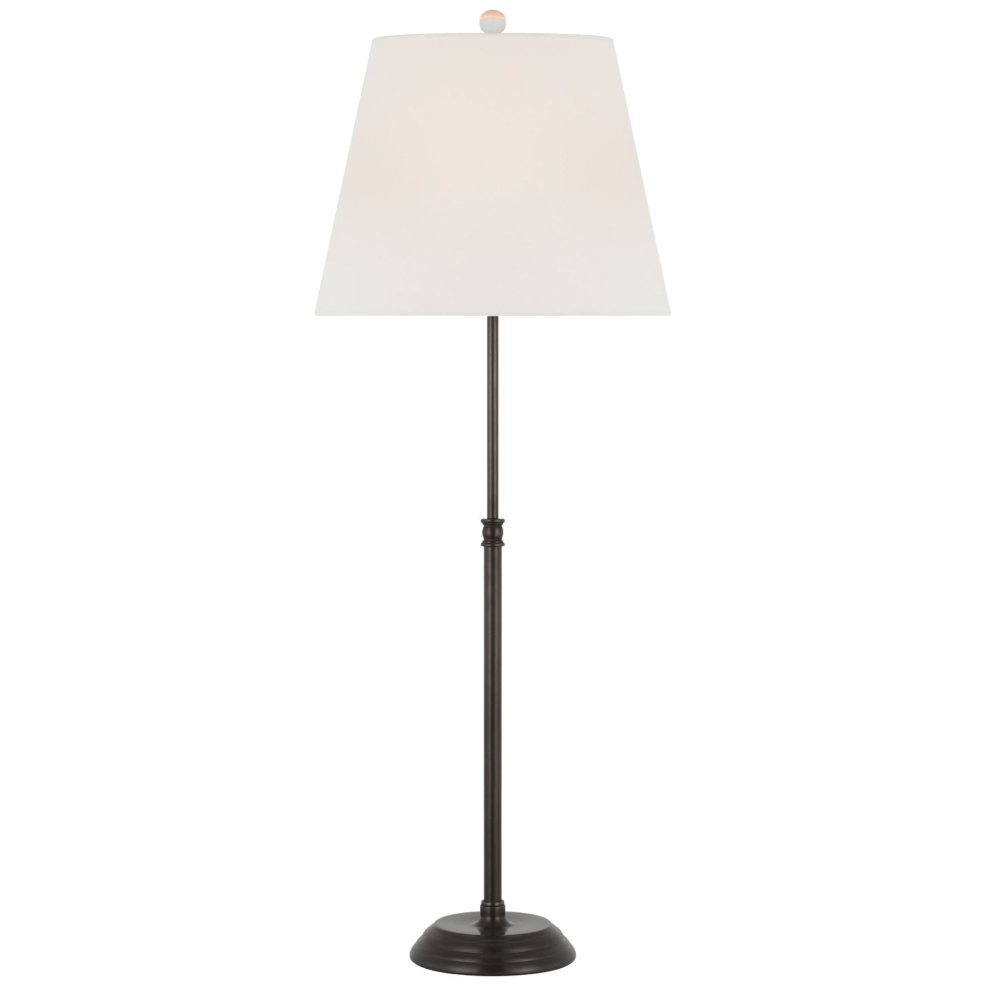 Suzanne Kasler Wyatt 29" Buffet Lamp in Bronze with Linen Shade Table Lamp W10.5" x H29"