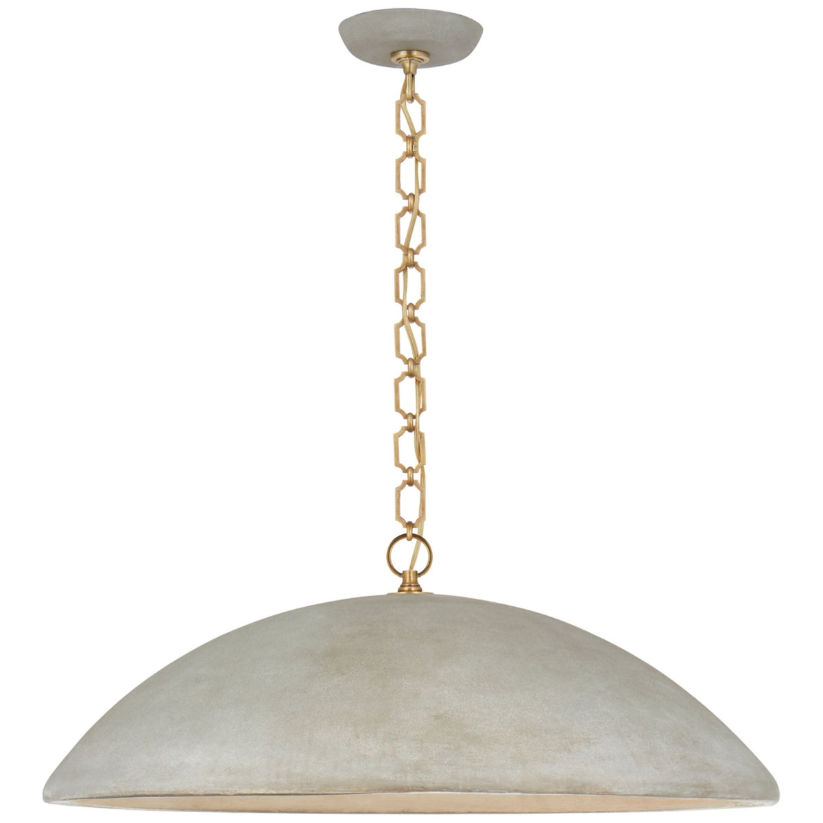 Suzanne Kasler Elliot Grande Pendant in Portland Gray W30" x H11.75"